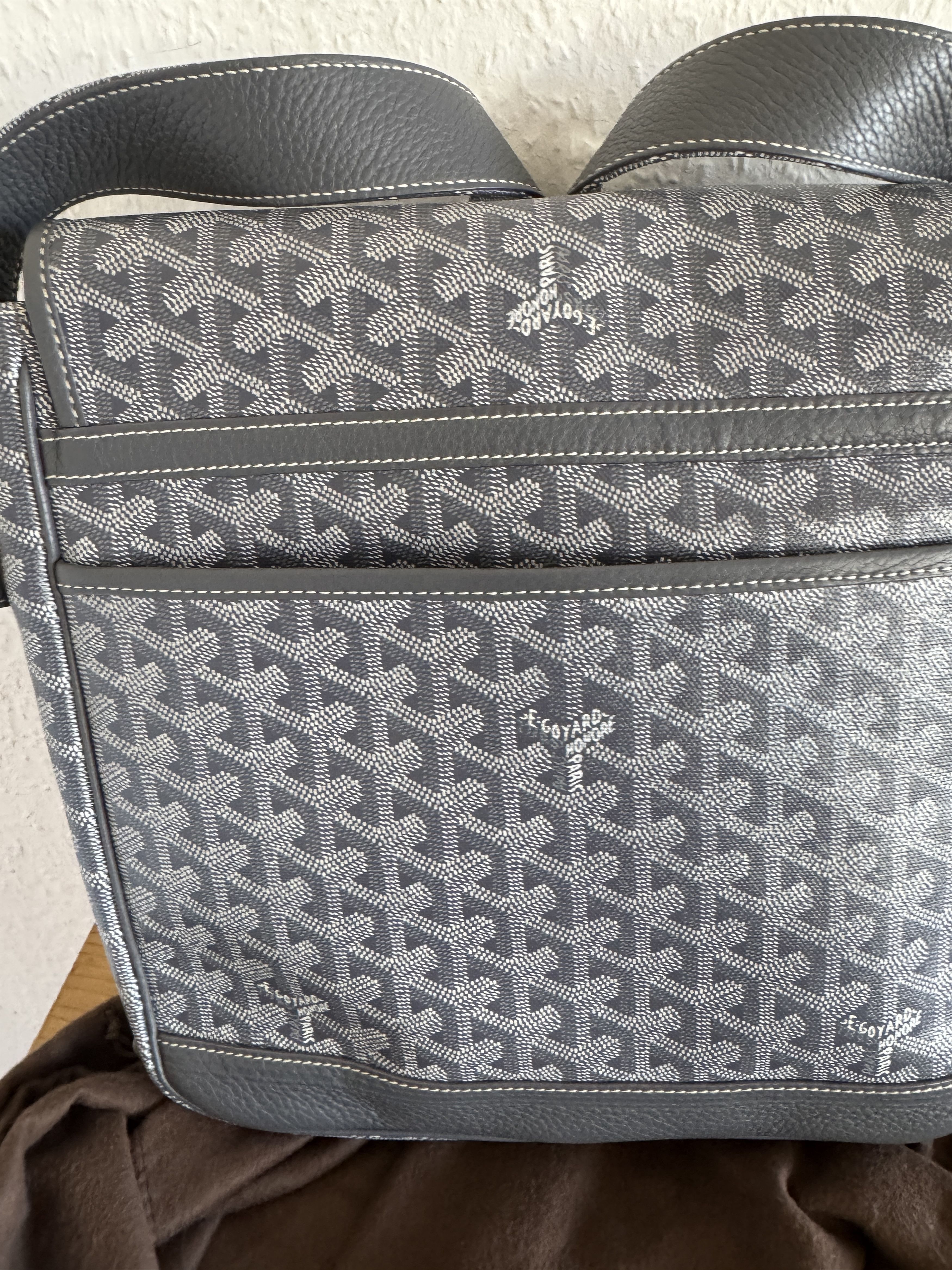 Goyard Grand Bleu MM Messenger Bag – Grey Size ONE SIZE - 13 Thumbnail