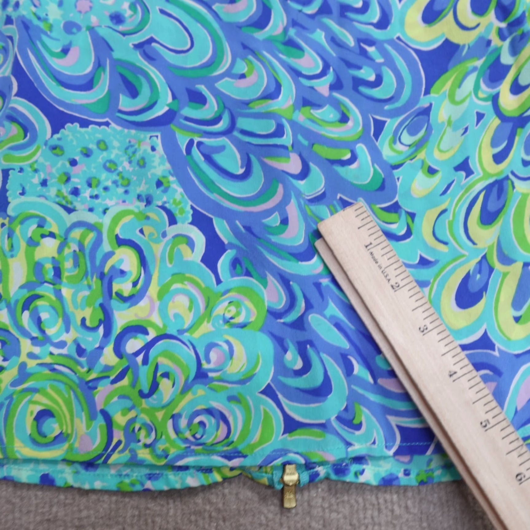 Lilly Pulitzer Lilly Pulitzer Womens Tank XS Blue Floral Silk Sleeveless Top Aerial 100% Silk Size XS / US 0-2 / IT 36-38 - 6 Thumbnail