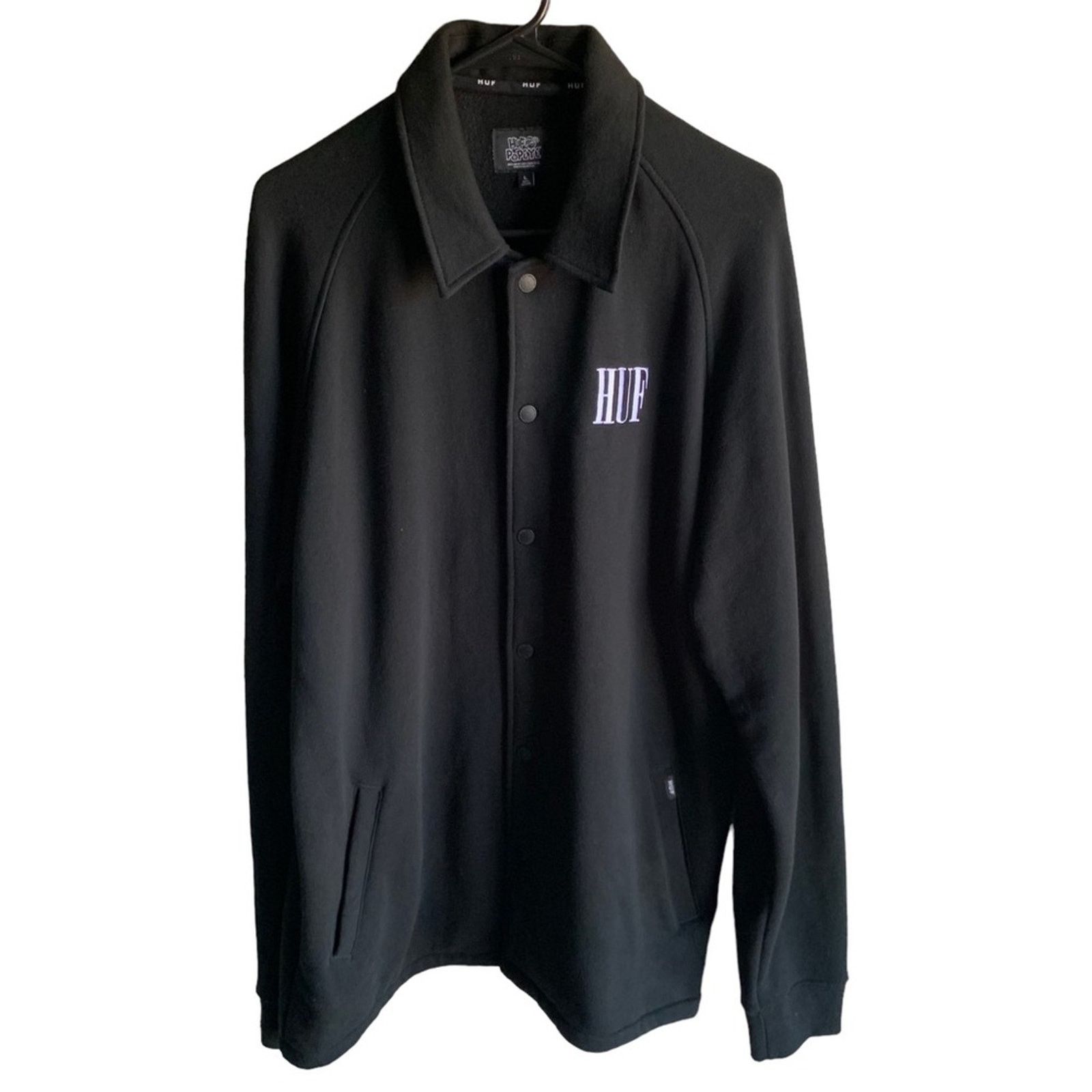 Huf Huff Popeye Jacket Mens Adult Large Black Olive Coach Large Size US L / EU 52-54 / 3 - 2 Thumbnail