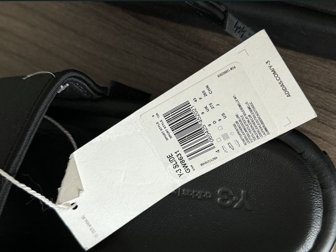 Y-3 Adidas Y-3 slide black GW8631 yohji yamamoto shoes Size US 9 / EU 42 - 6 Thumbnail