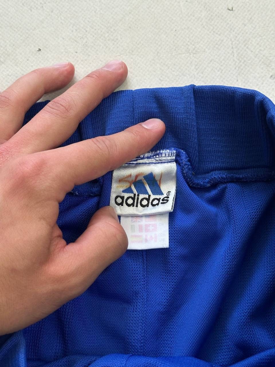 Adidas Vintage Adidas 3-Stripes Athletic Shorts Men’s Large Blue Size US 34 / EU 50 - 6 Thumbnail