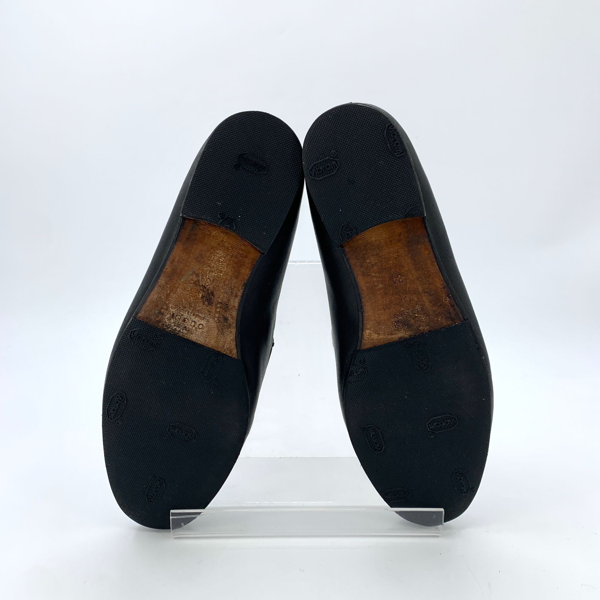 Gucci Gucci Black Round Toe Horsebit Loafers (Size 34) Size US 4 / IT 34 - 6 Thumbnail
