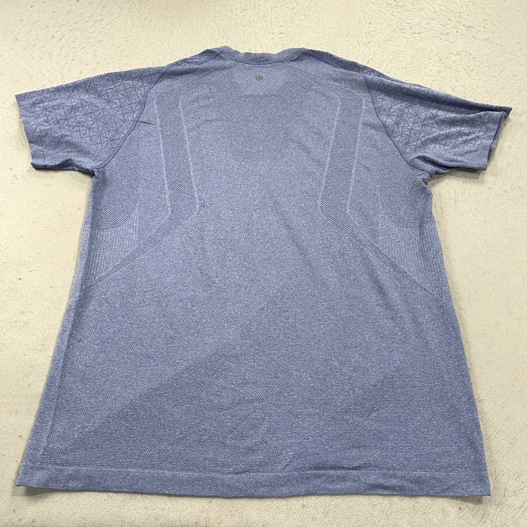 Lululemon Lululemon Shirt Mens XL Blue Heather Performance Gym Stretch Workout Lift Logo T-Shirt Size US XL / EU 56 / 4 - 5 Thumbnail