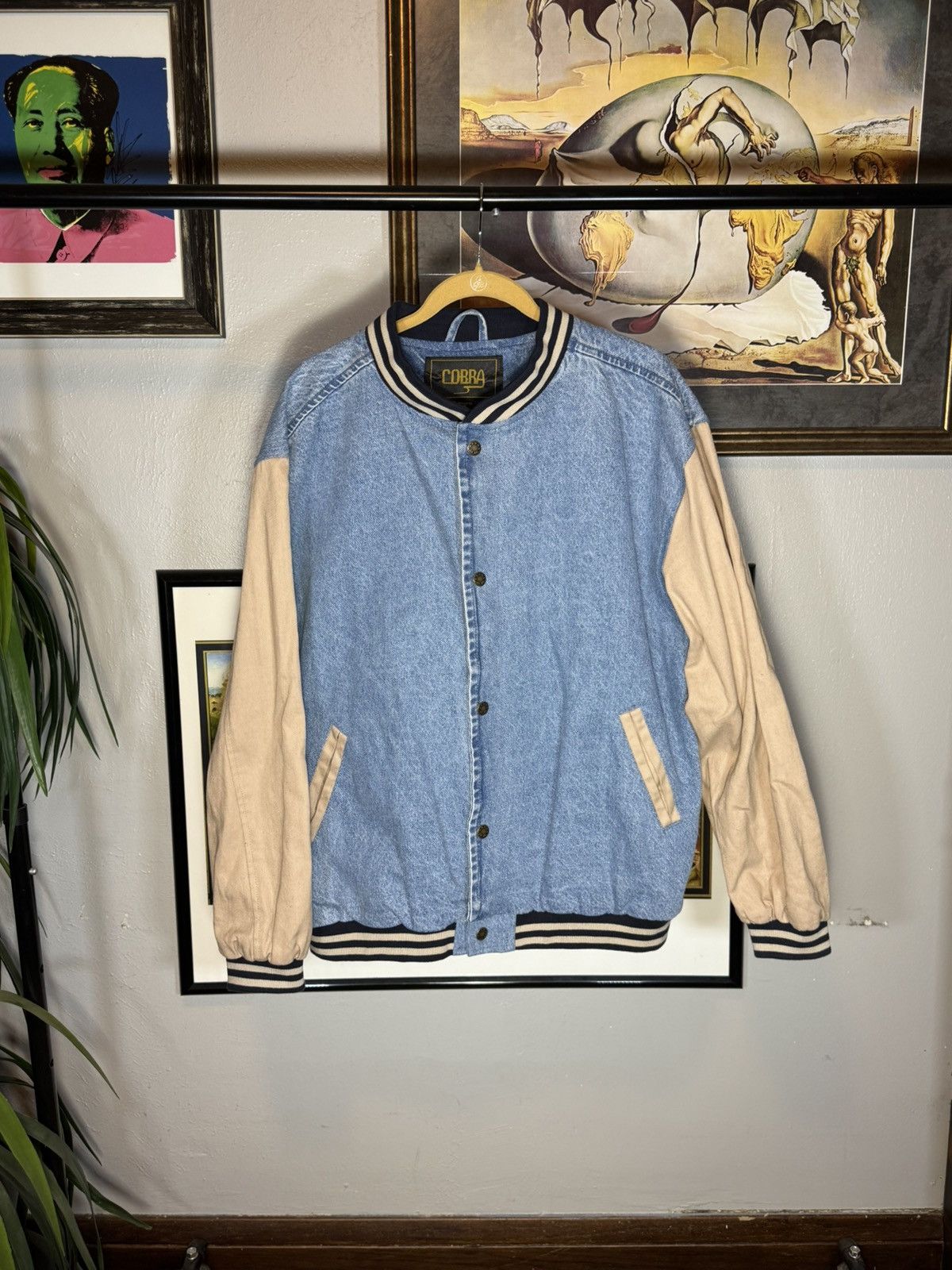 Vintage Vintage Two Tone Denim Jacket Size US XL / EU 56 / 4 - 1 Thumbnail