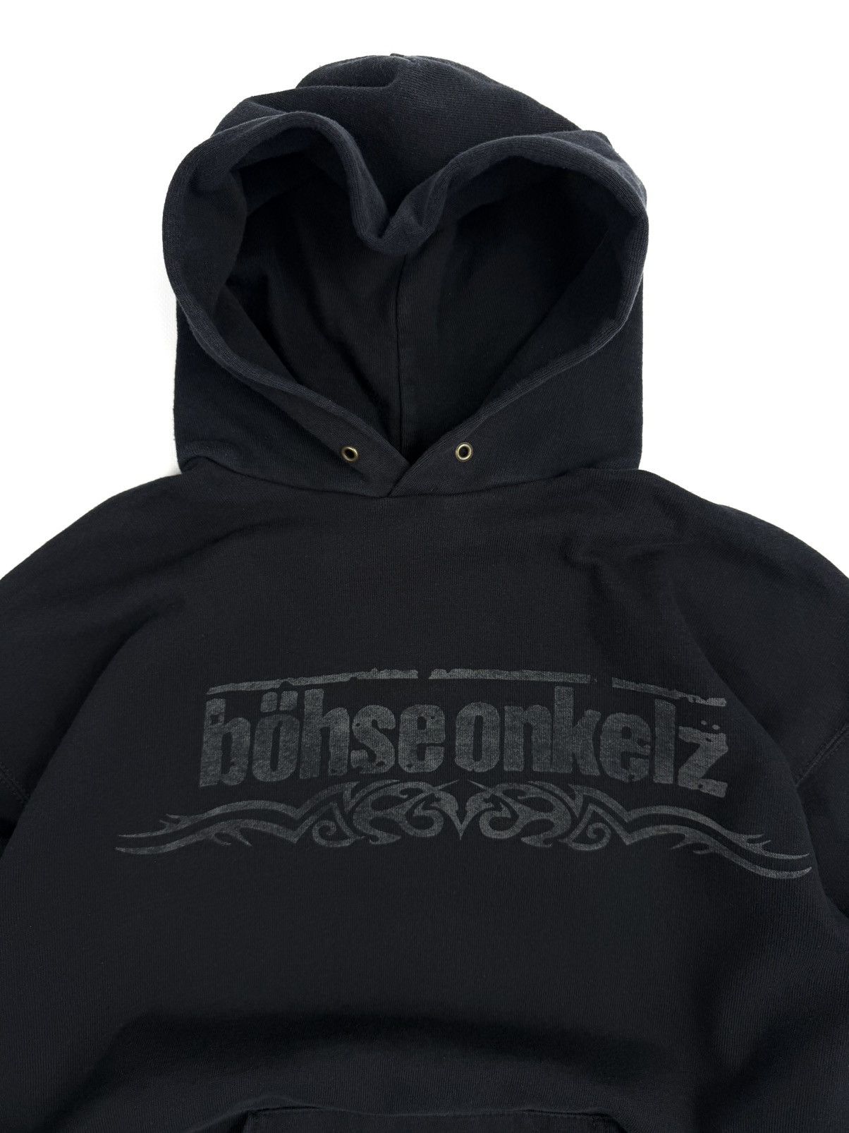 Band Tees 00s Bohse Onkelz Vintage Rock Band Hoodie Skull Cross Print Size US XL / EU 56 / 4 - 4 Thumbnail