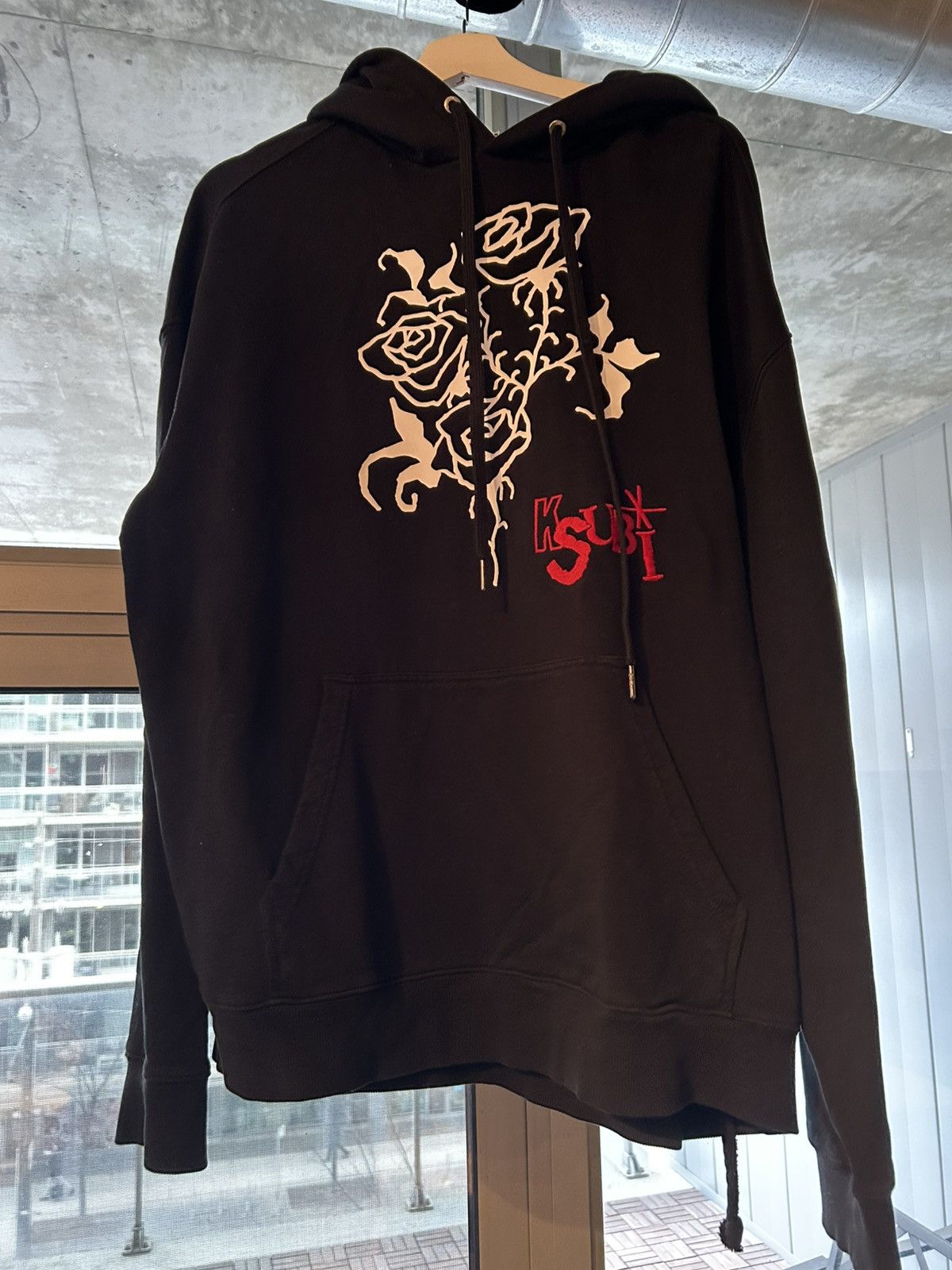 Ksubi KSUBI Rose Biggie Hoodie Size L Black Sweatshirt Size US L / EU 52-54 / 3 - 2 Thumbnail