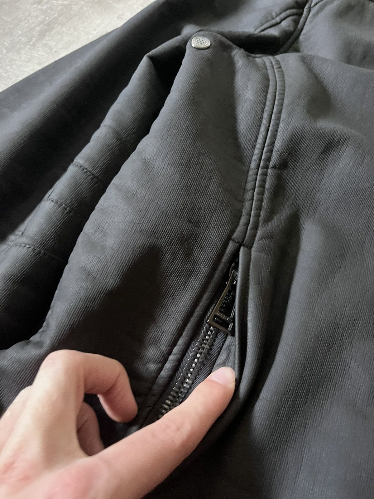 Belstaff Belstaff H Racer zip black jacket cotton polyurethane Size US XXL / EU 58 / 5 - 9 Thumbnail