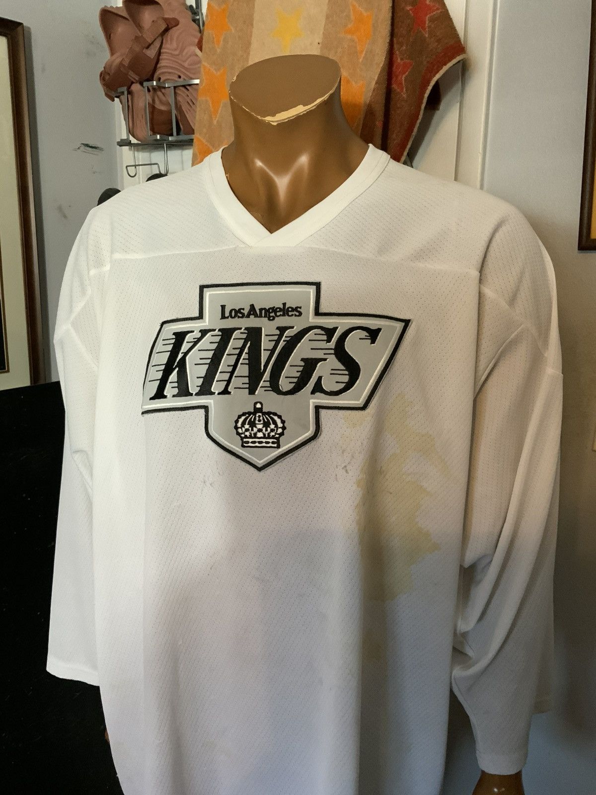 Ccm Vintage CCM Los Angeles Kings Autographed NHL Hockey Jersey Size US XL / EU 56 / 4 - 19 Thumbnail