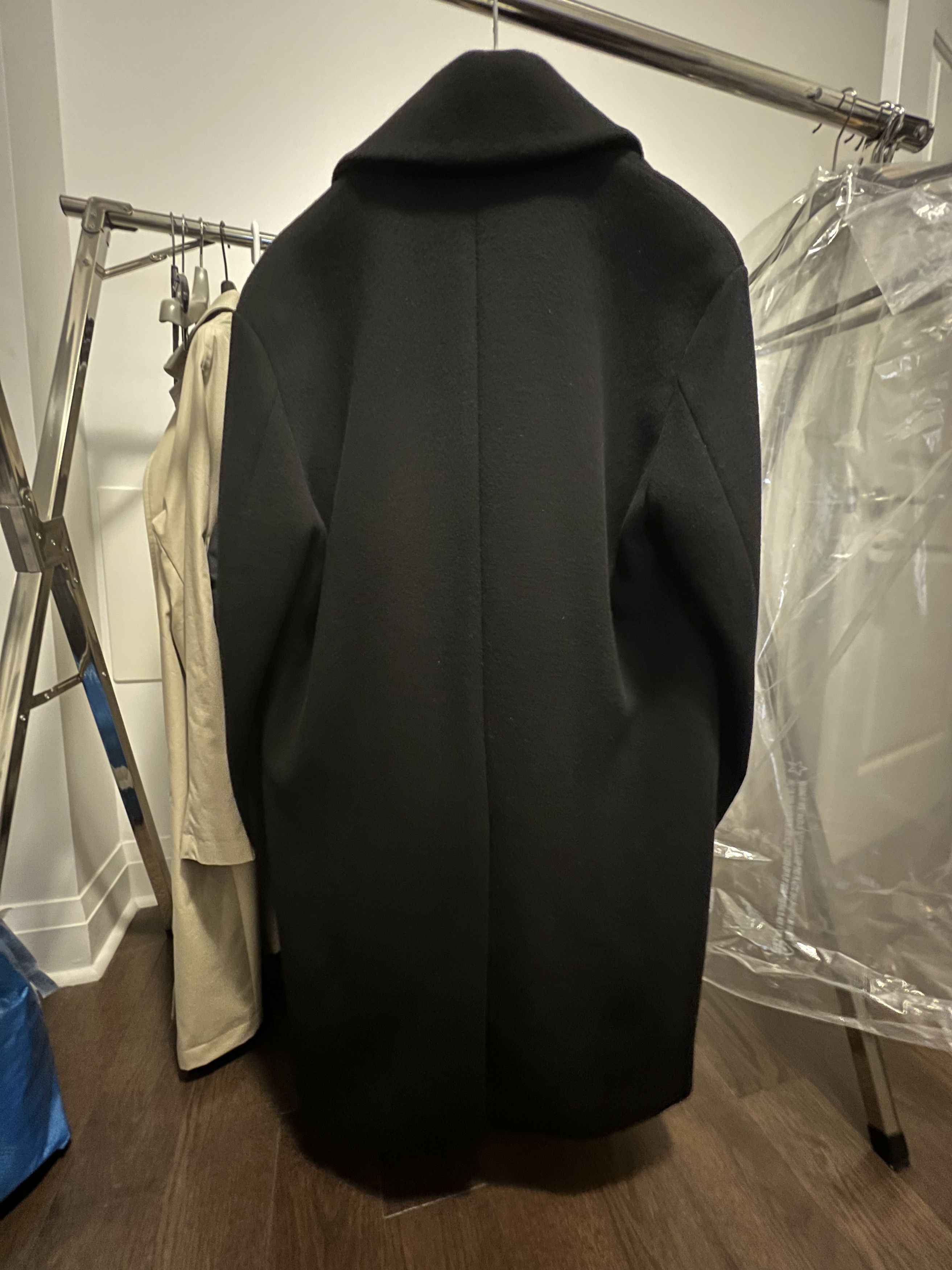 Wooyoungmi Wooyoungmi Black Single-Breasted Cashmere Blend Coat - IT48 Size US M / EU 48-50 / 2 - 3 Thumbnail