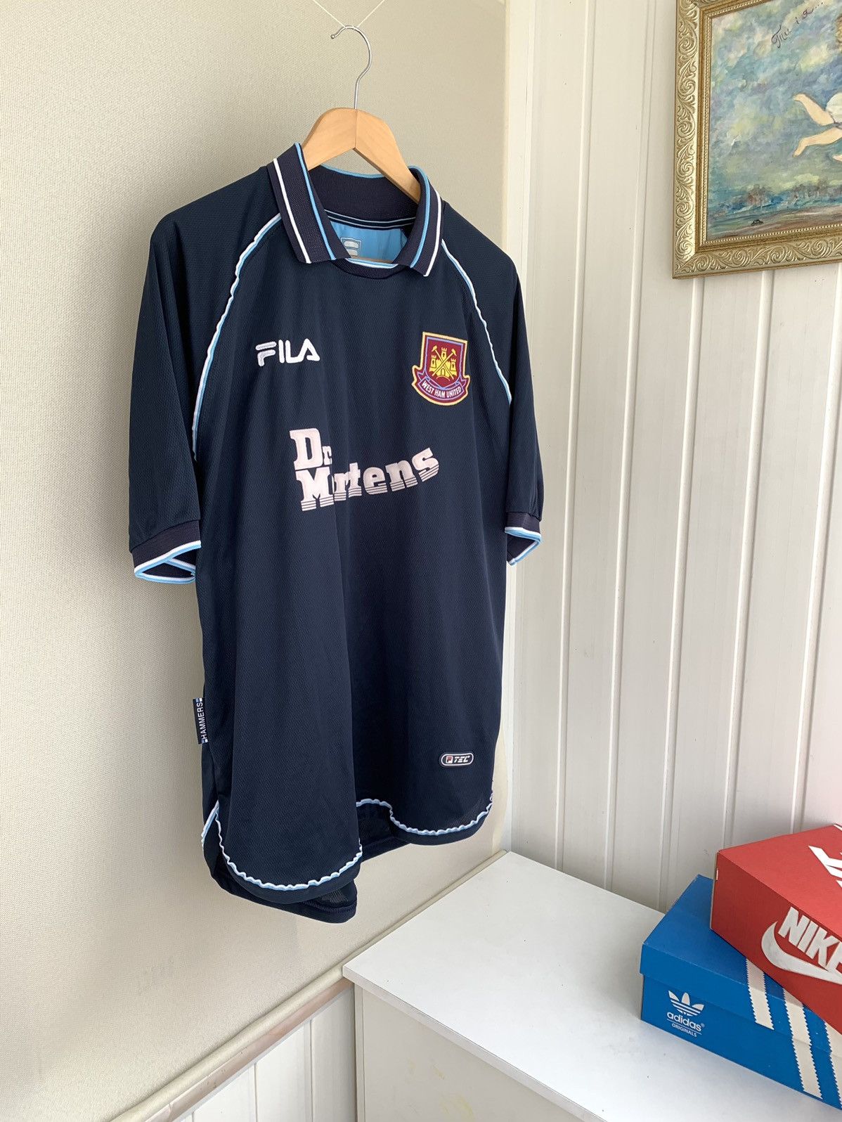 Fila West Ham United Vintage 1999 Third Shirt Jersey Size L Fila West Ham United Vintage 1999 Third Shirt Jersey Size L
