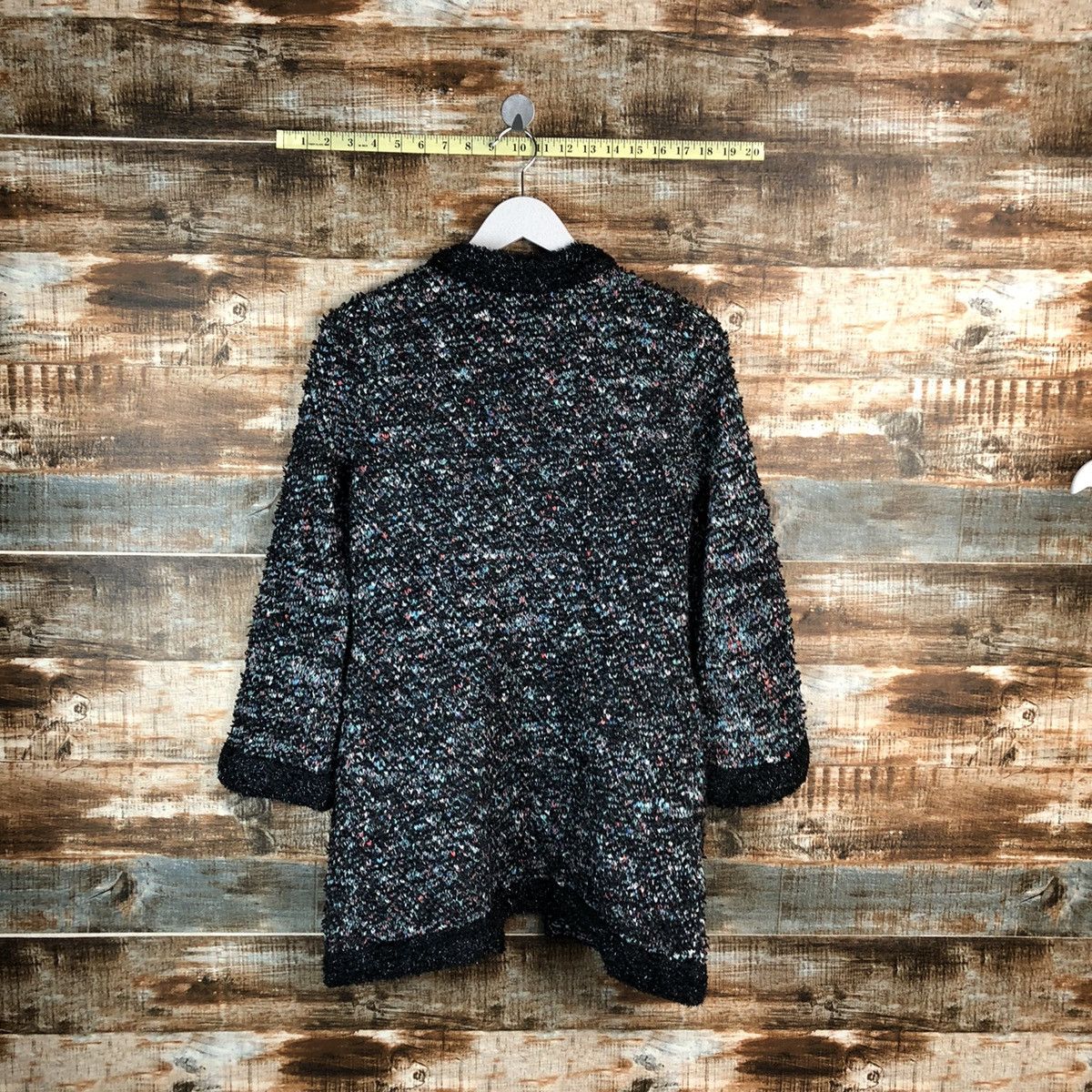 Japanese Brand Tentation Jiyuku Black Cardigan Knitwear #A1531 Size XS / US 0-2 / IT 36-38 - 12 Thumbnail