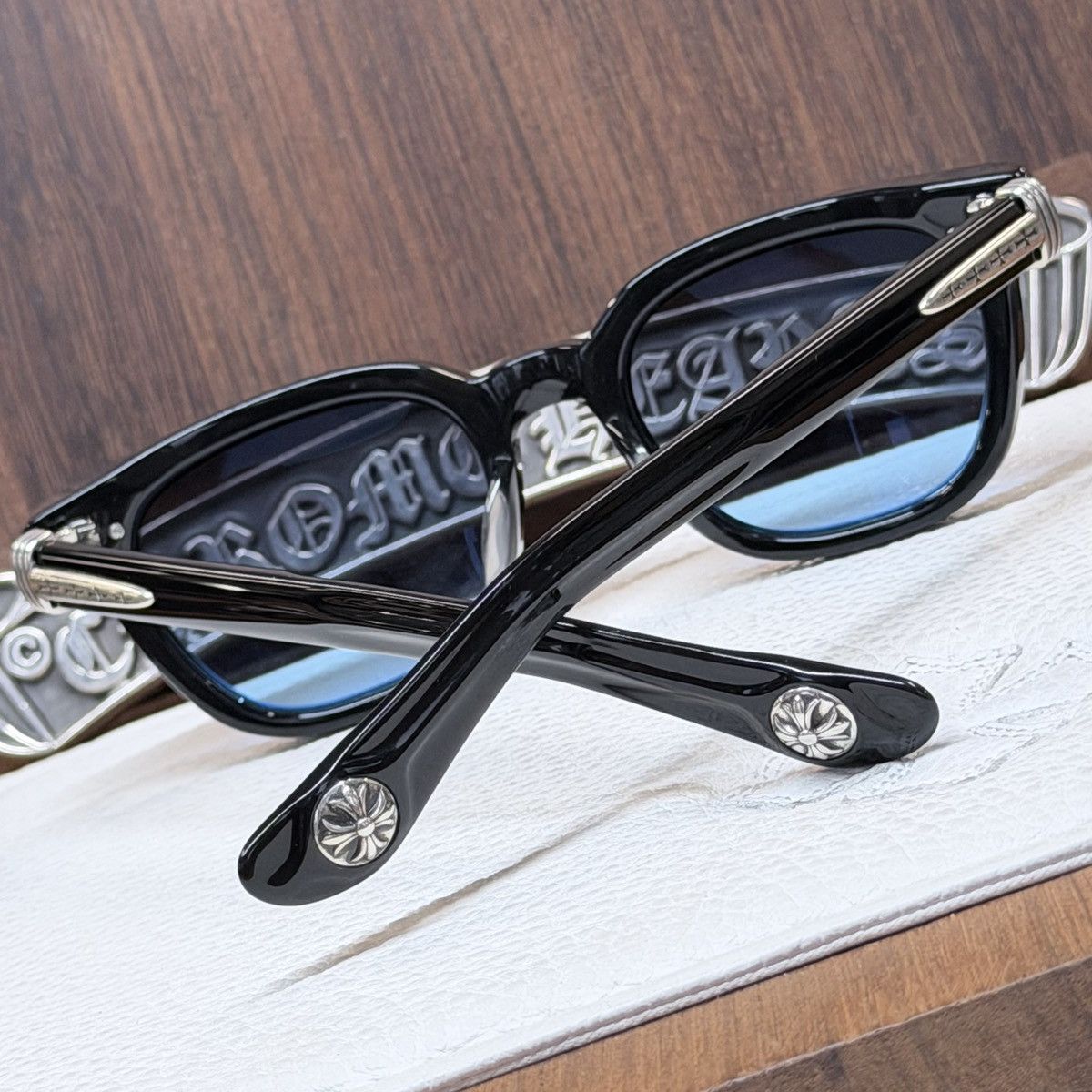 Chrome Hearts Chrome Hearts Drippin 1/1 Sunglasses Size ONE SIZE - 12 Thumbnail