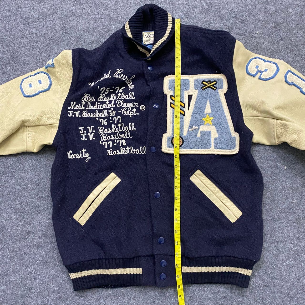 Vintage Vintage 70s Warehouse Basketball Varsity Jacket Size US M / EU 48-50 / 2 - 13 Thumbnail
