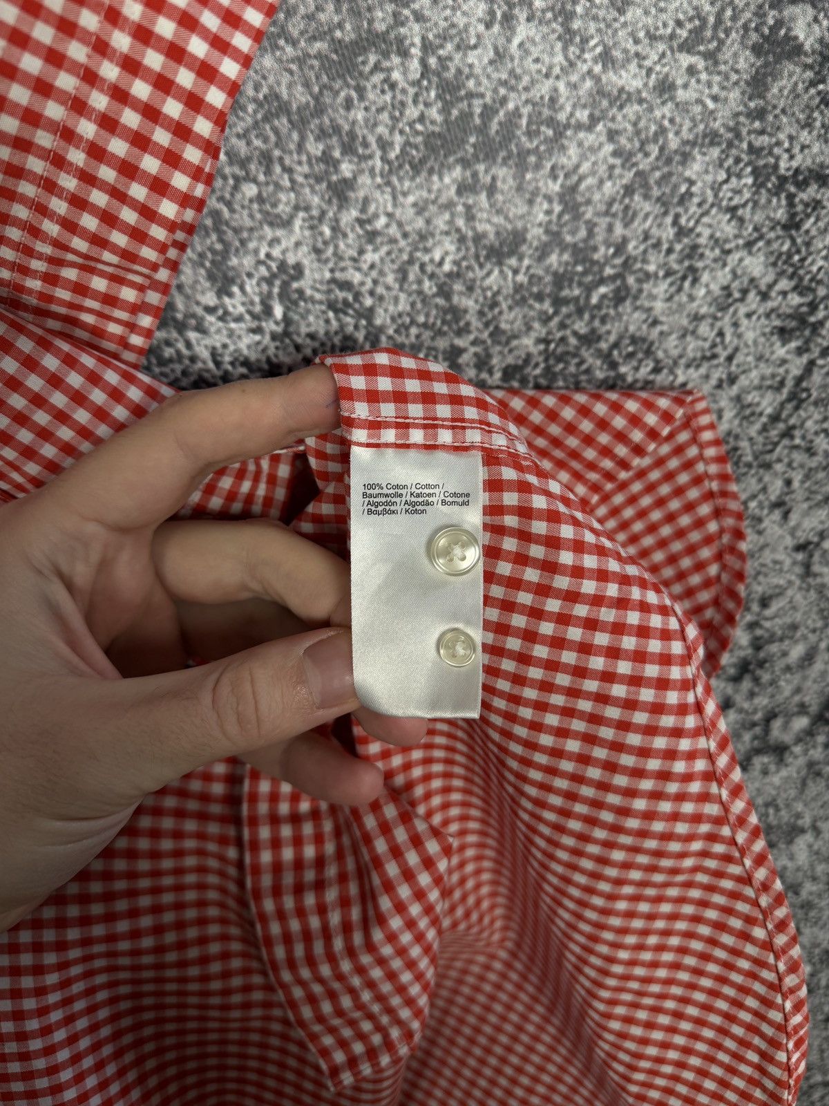 Lacoste Men’s Lacoste Short Sleeve Plaid Shirt Button Up Regular Fit Size US L / EU 52-54 / 3 - 8 Thumbnail