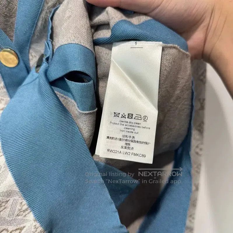 Louis Vuitton Louis Vuitton Gray Cotton Monogram Cardigan . Size S / US 4 / IT 40 - 4 Thumbnail