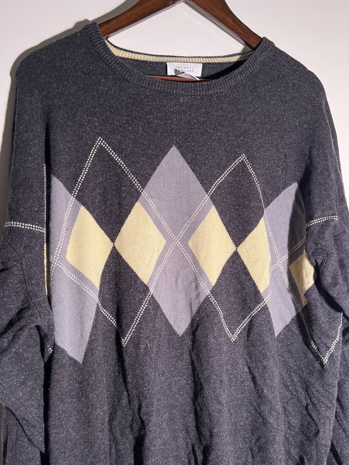 Barneys New York Barneys New York Diamond Design Retro Indie Designer Sweater Size US XXL / EU 58 / 5 - 4 Thumbnail