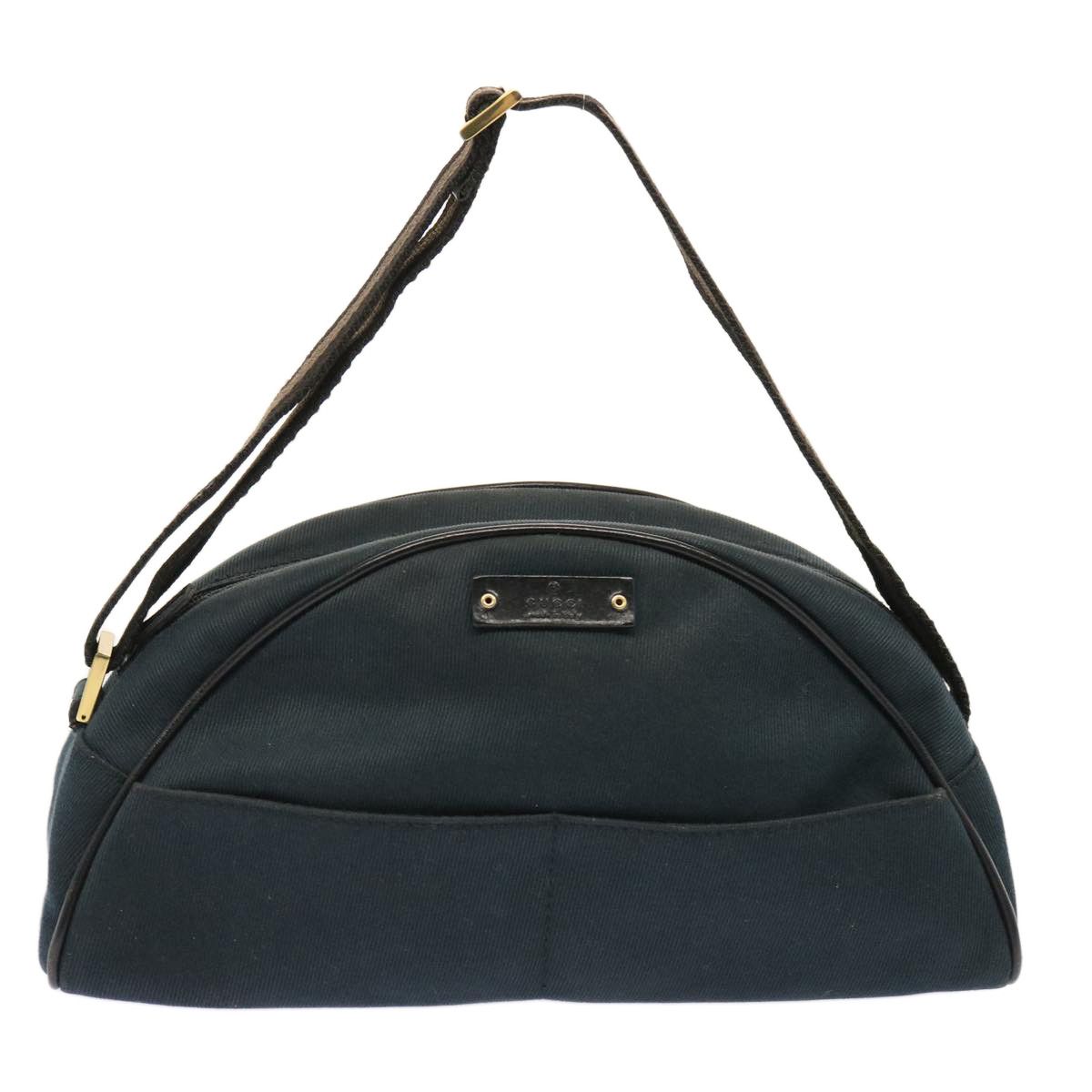 Gucci Gg Canvas Navy Canvas Handbag (Pre-Owned) Size ONE SIZE - 1 Thumbnail