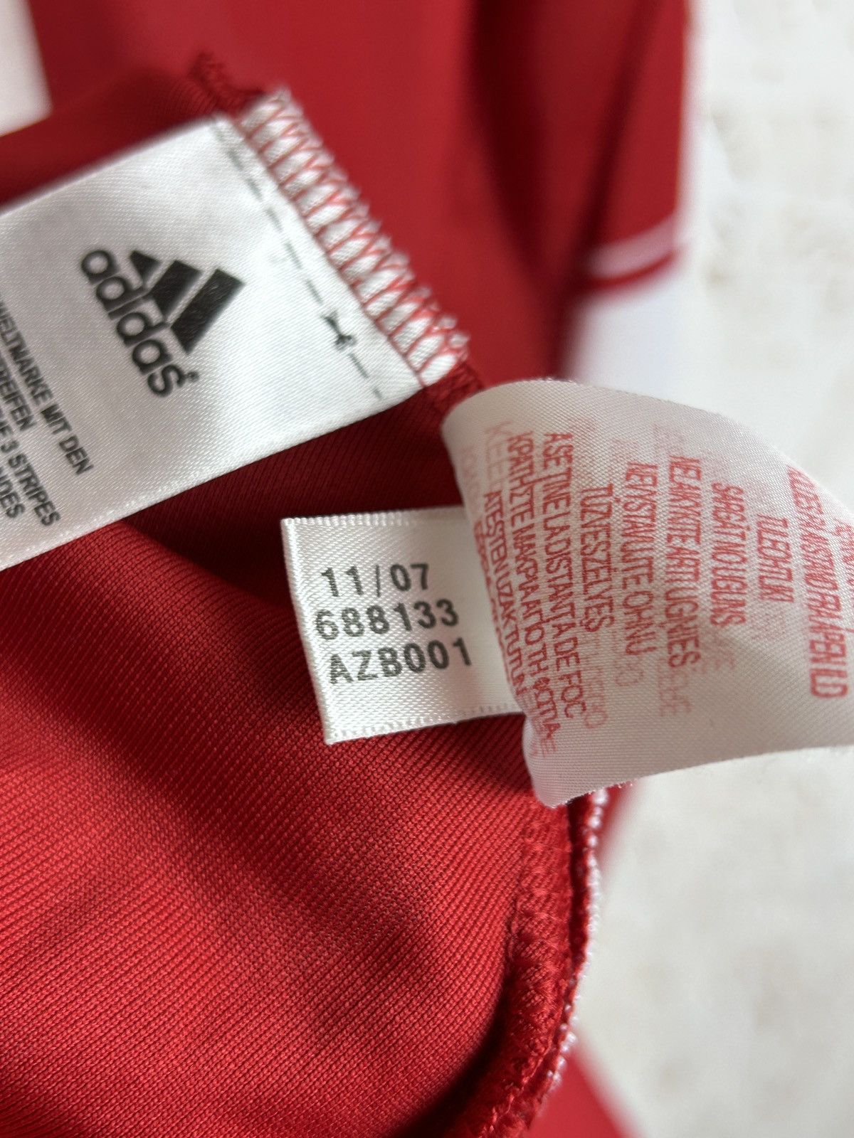 Adidas Vintage Adidas Bayern Munchen #21 Lahm 2007/08/09 Home Kit Size US M / EU 48-50 / 2 - 10 Thumbnail