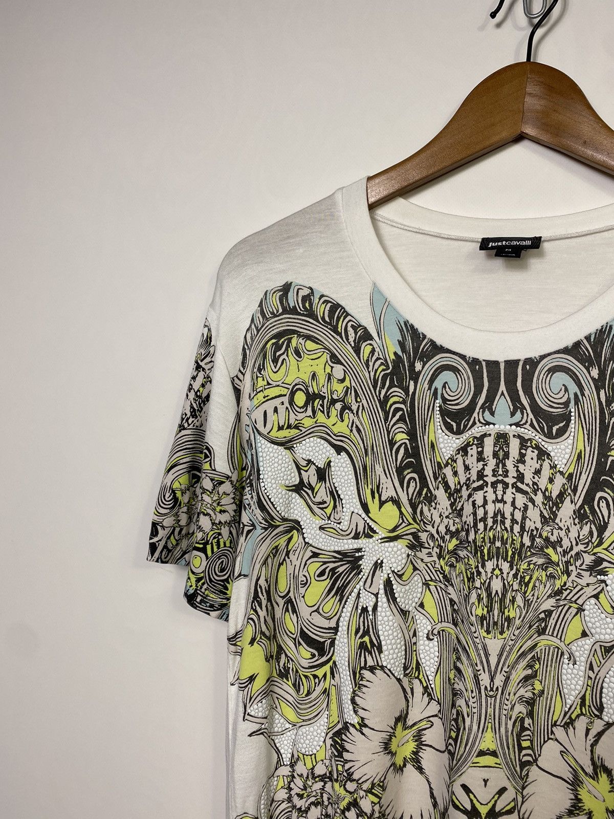 Just Cavalli Just Cavalli Y2k Rhinestone All Over Flower Print T-shirt Size US S / EU 44-46 / 1 - 3 Thumbnail