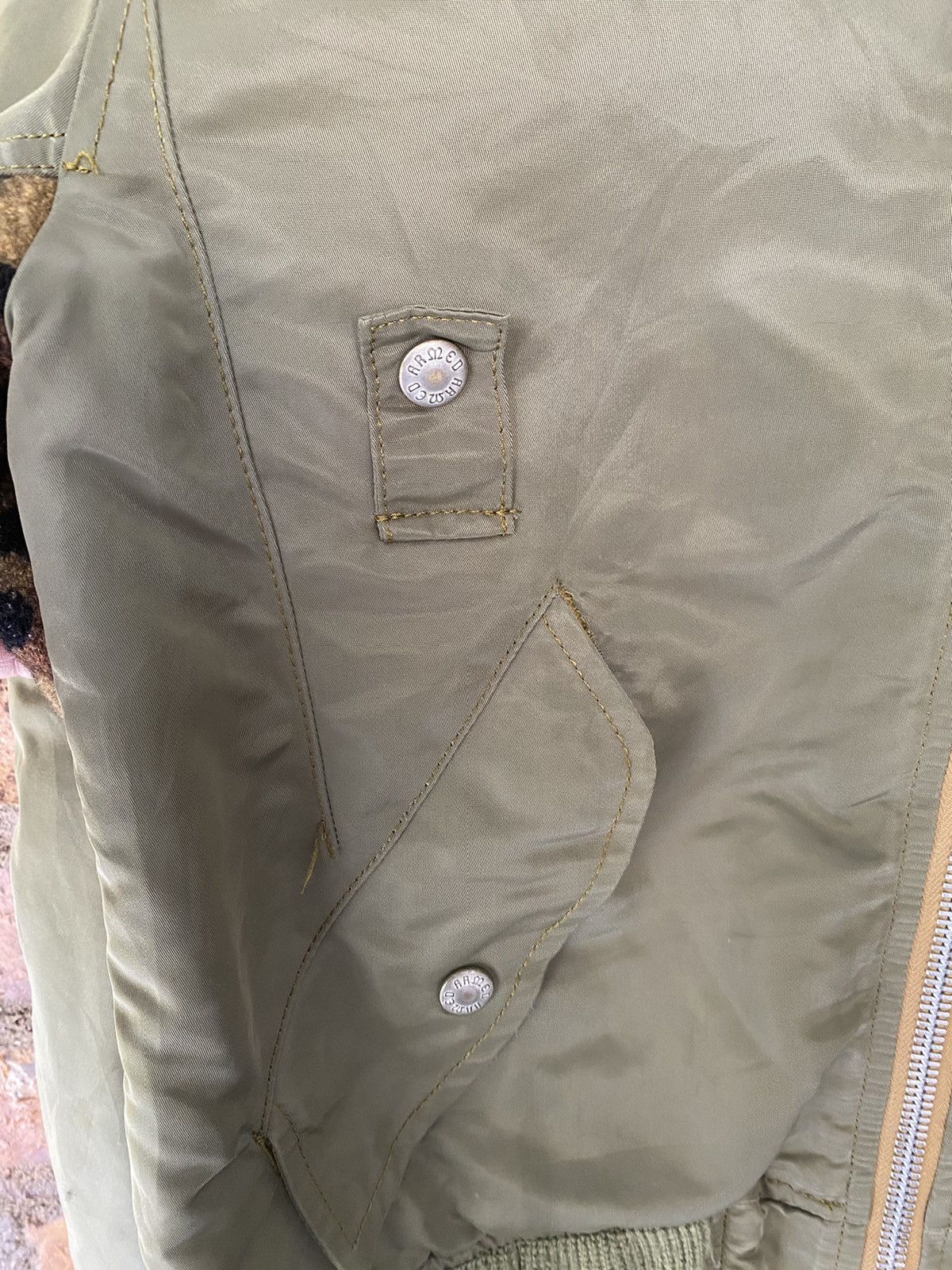 Japanese Brand ARMED Japan Hybrid MA-1 Bomber Talon Jacket Size US S / EU 44-46 / 1 - 7 Thumbnail
