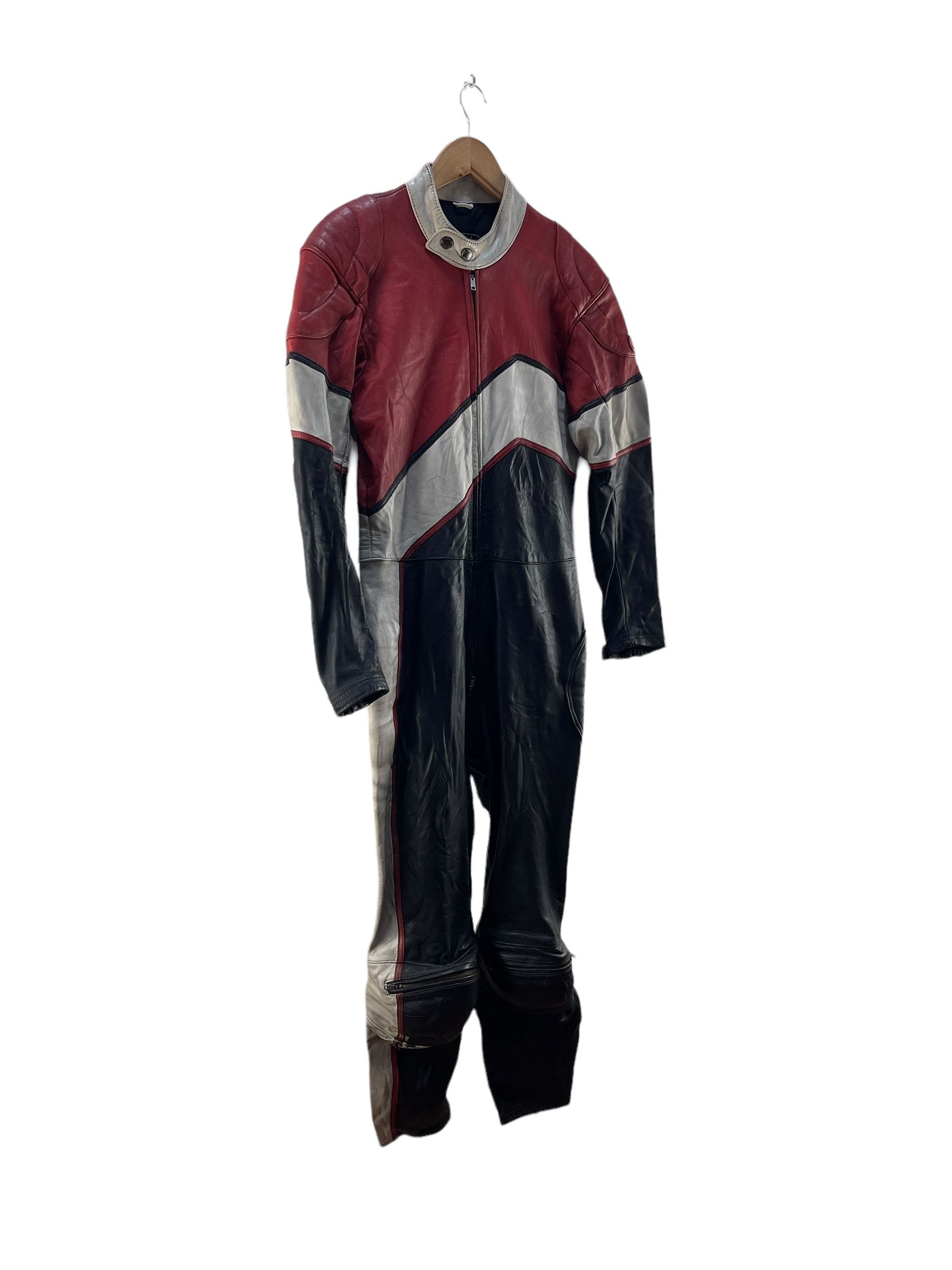 Genuine Leather Vintage Top Rider by Nagato Rider Racing Suit Jacket Size US 30 / EU 46 - 3 Thumbnail