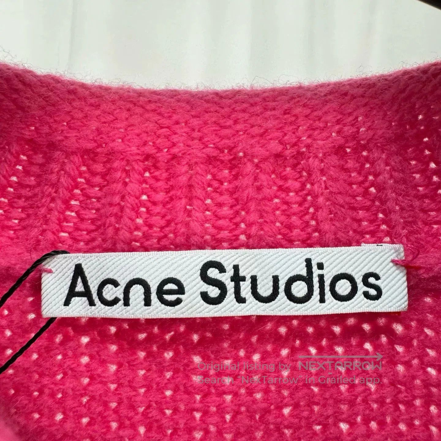 Acne Studios Acne Studios Pink Knitted Sweater with Embroidery. Size S / US 4 / IT 40 - 5 Thumbnail
