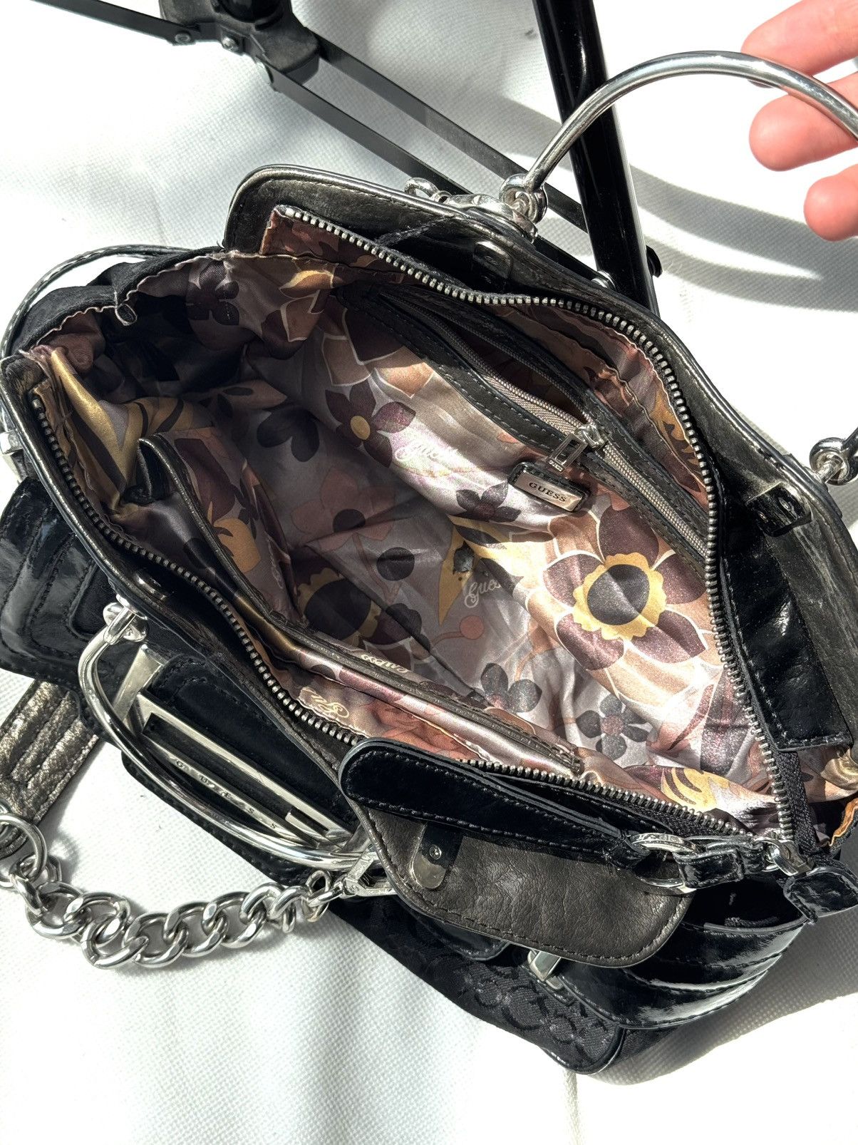 Guess Guess vintage buckle logo bag baguette mini 00s Y2k Handbag Size ONE SIZE - 10 Thumbnail