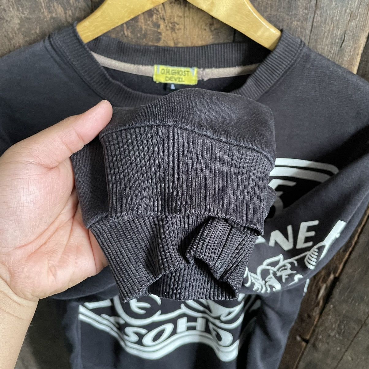 Japanese Brand O.H.Ghost Devil Fullprint Crewneck Sweatshirt Size US L / EU 52-54 / 3 - 5 Thumbnail