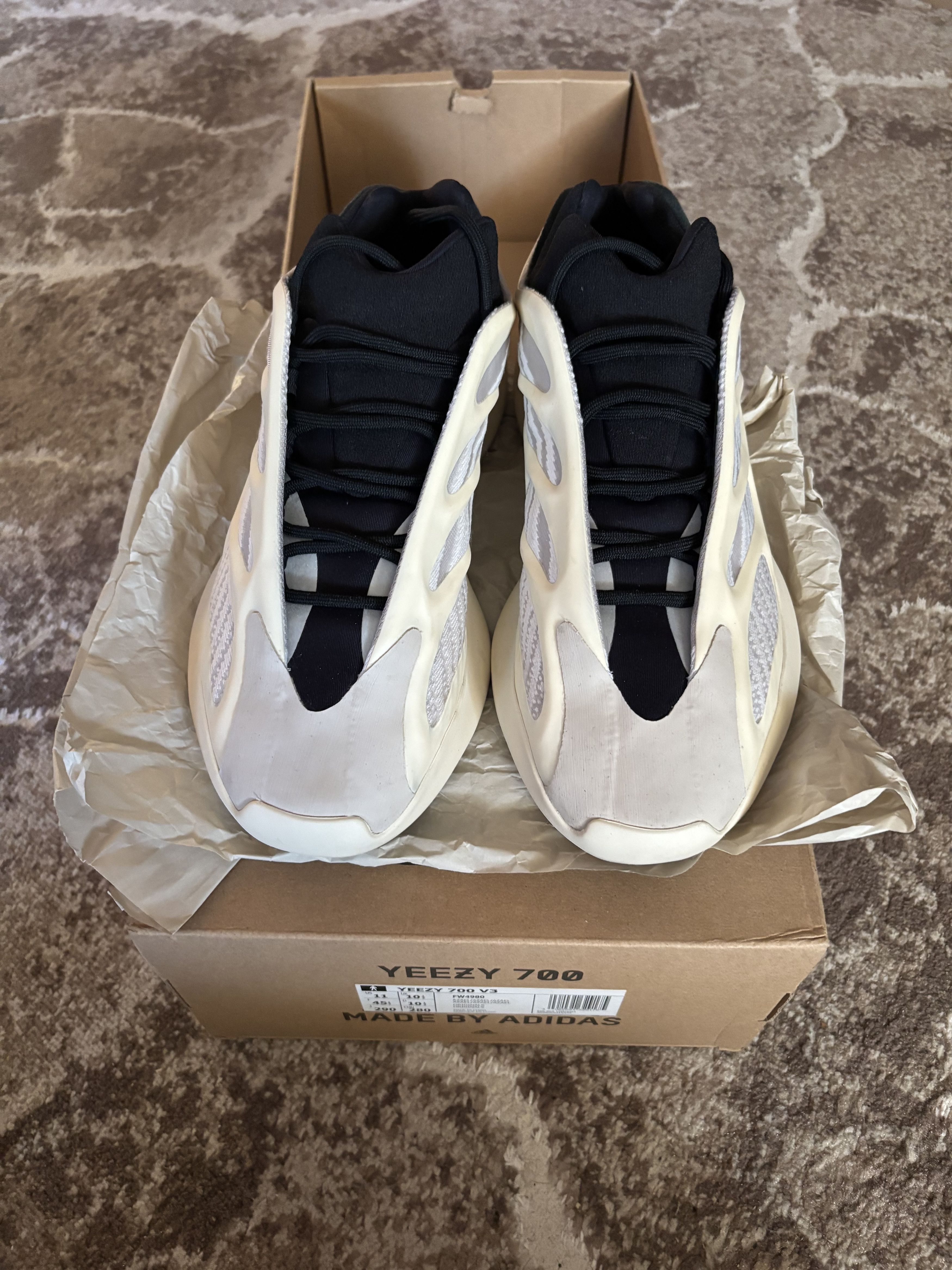 Yeezy Adidas Yeezy 700 V3 Azael Size US 12 / EU 45 - 5 Thumbnail