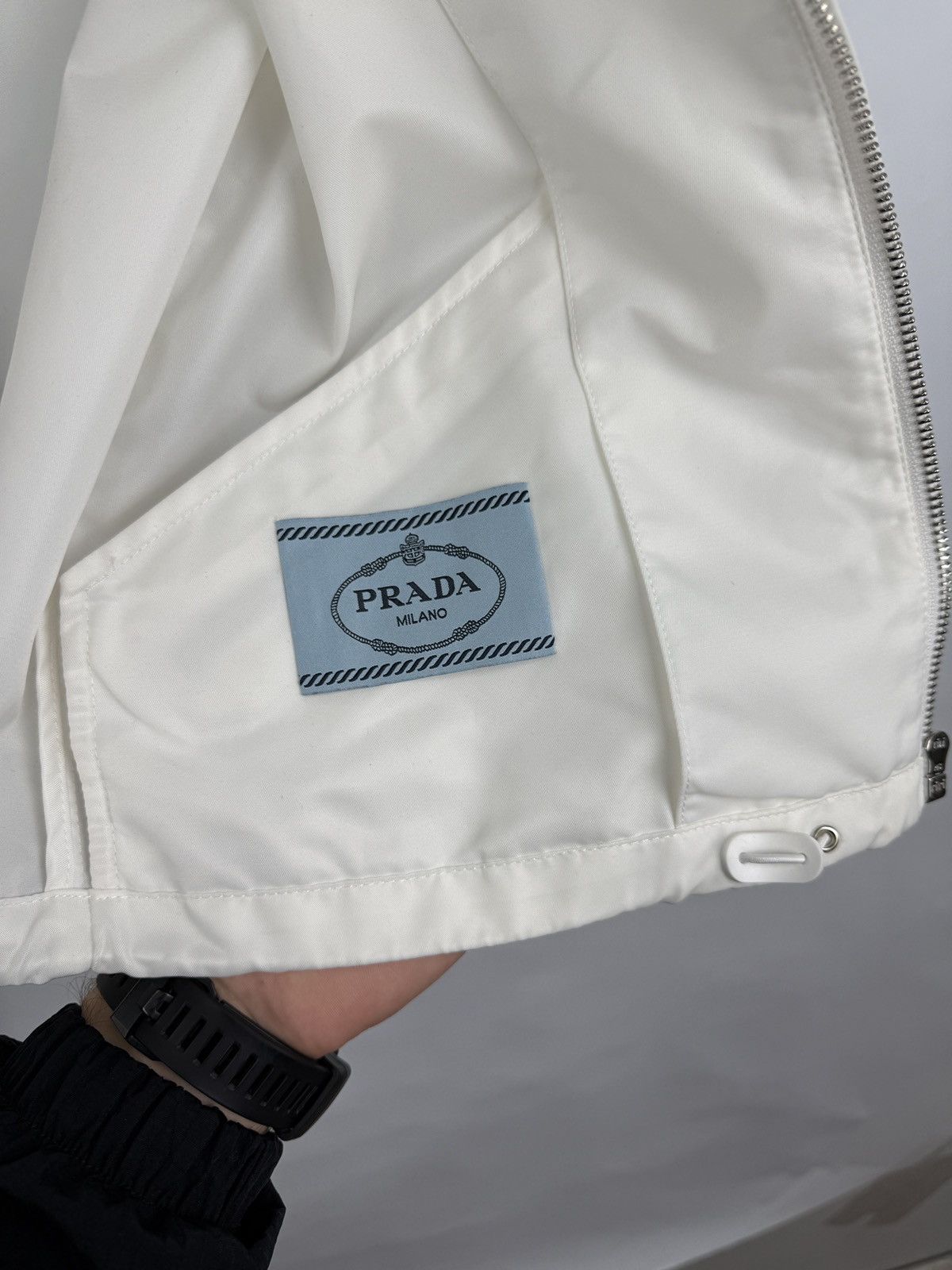 Prada 🇮🇹 Y2K Prada Zip Jacket Women Retro Rare Hype Size XS / US 0-2 / IT 36-38 - 6 Thumbnail
