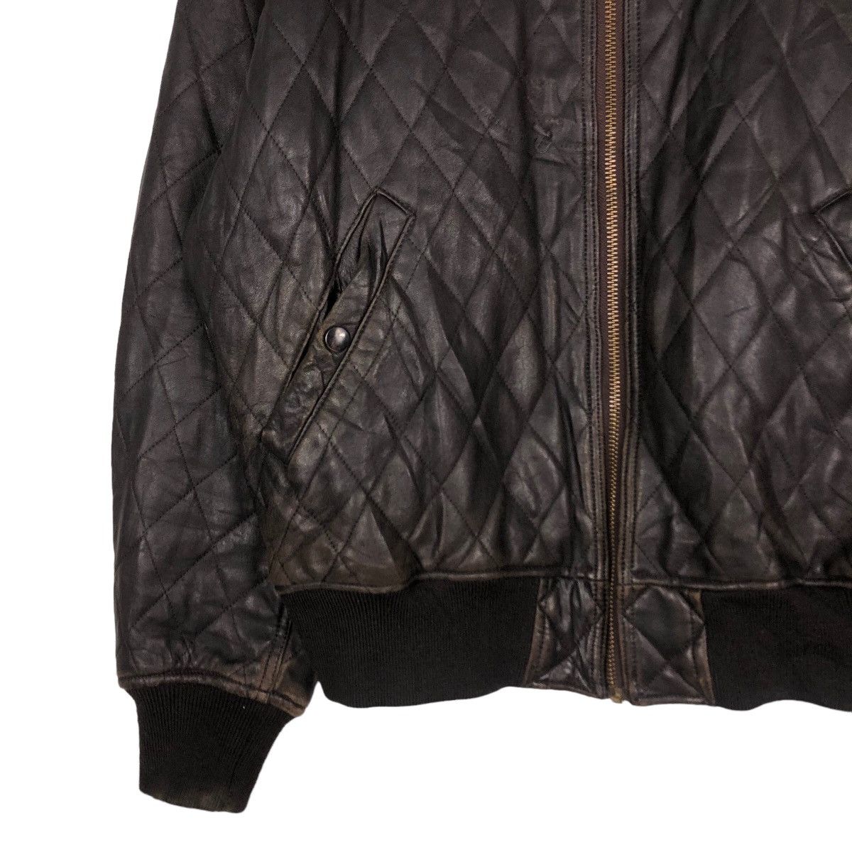 Japanese Brand 🔥Vintage Fly Leather Jacket Riot Military Bigi Japan Size US L / EU 52-54 / 3 - 4 Thumbnail