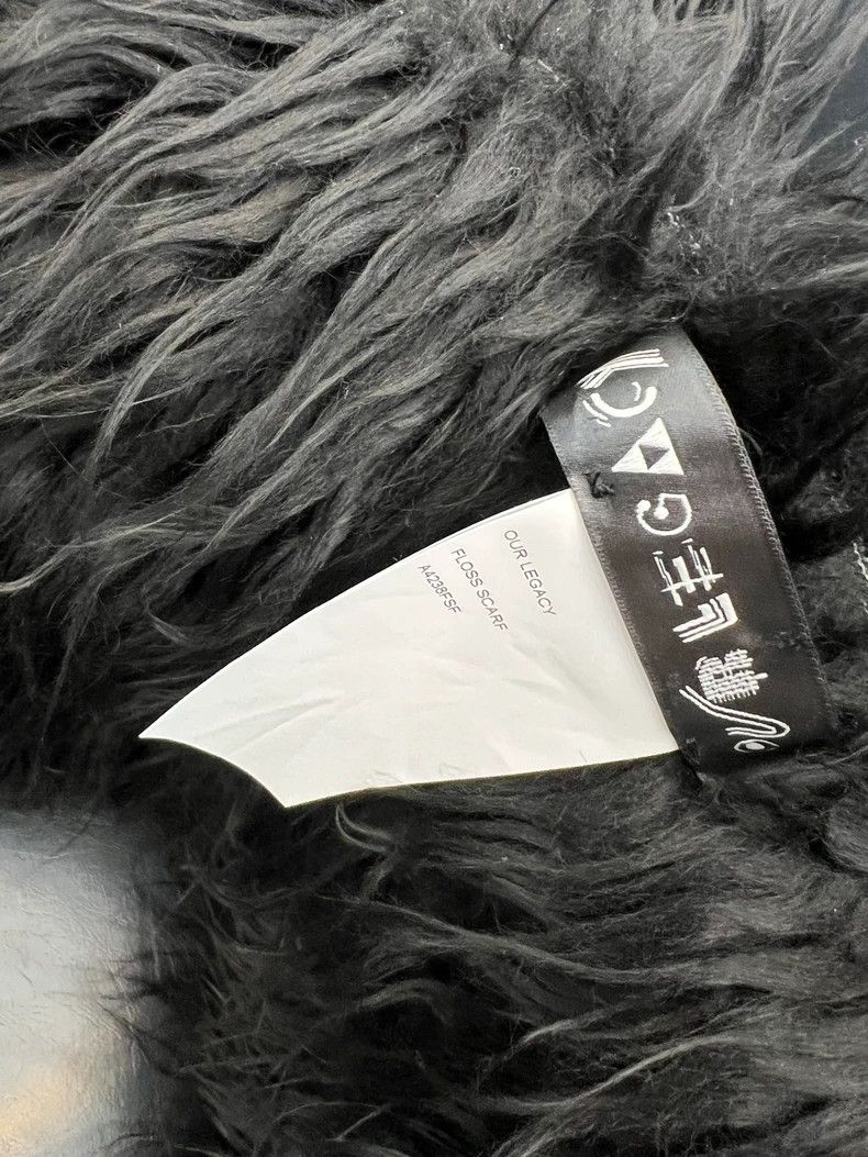 Our Legacy Our Legacy Black long fur scarf Size ONE SIZE - 1 Thumbnail
