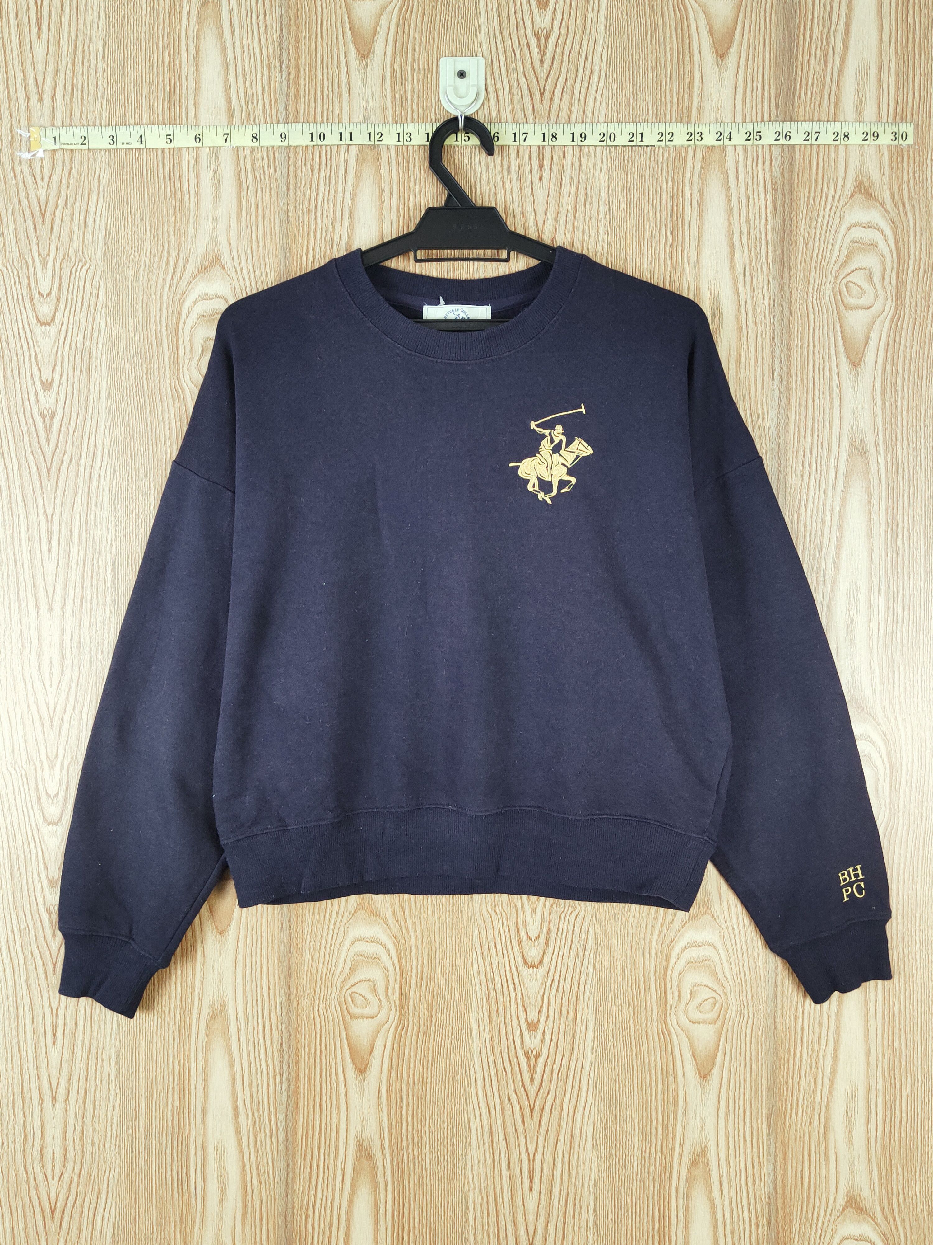 Beverly Hills Polo Club × Japanese Brand × Vintage Baverly Hills Polo Club Navy Sweatshirts #W420 Size L / US 10 / IT 46 - 1 Thumbnail