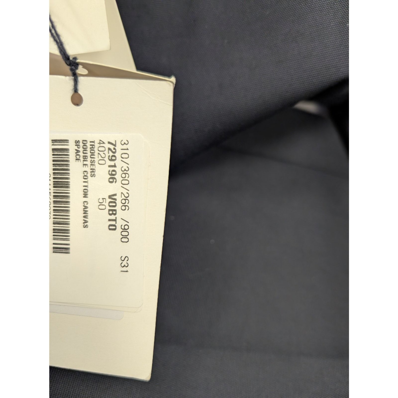 Bottega Veneta o1rshd1 Double Cotton Canvas Trousers in Space Black Size US 34 / EU 50 - 17 Thumbnail