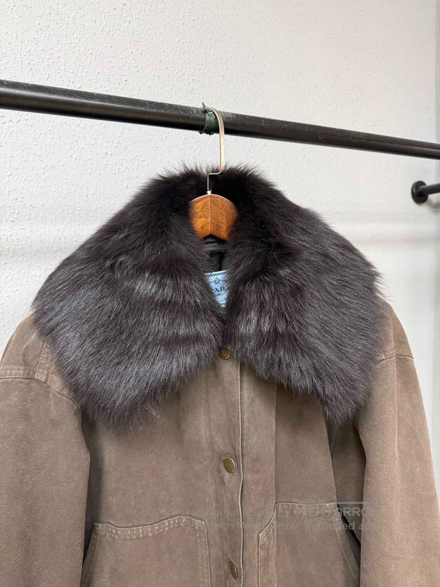Prada Prada Fur Collar Lumberjack Jacket. Size US M / EU 48-50 / 2 - 3 Thumbnail