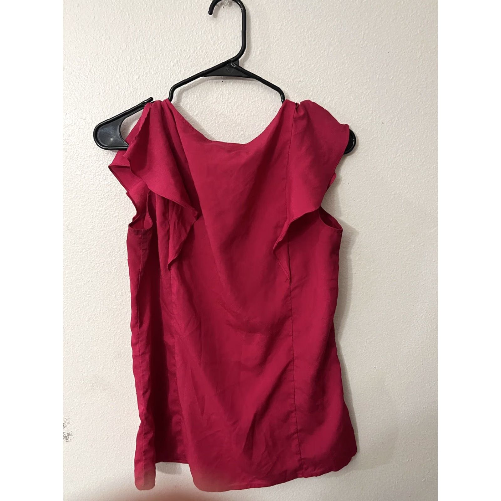 Vintage New York & Company Hot Pink Sleeveless Blouse Size Medium Size M / US 6-8 / IT 42-44 - 3 Thumbnail