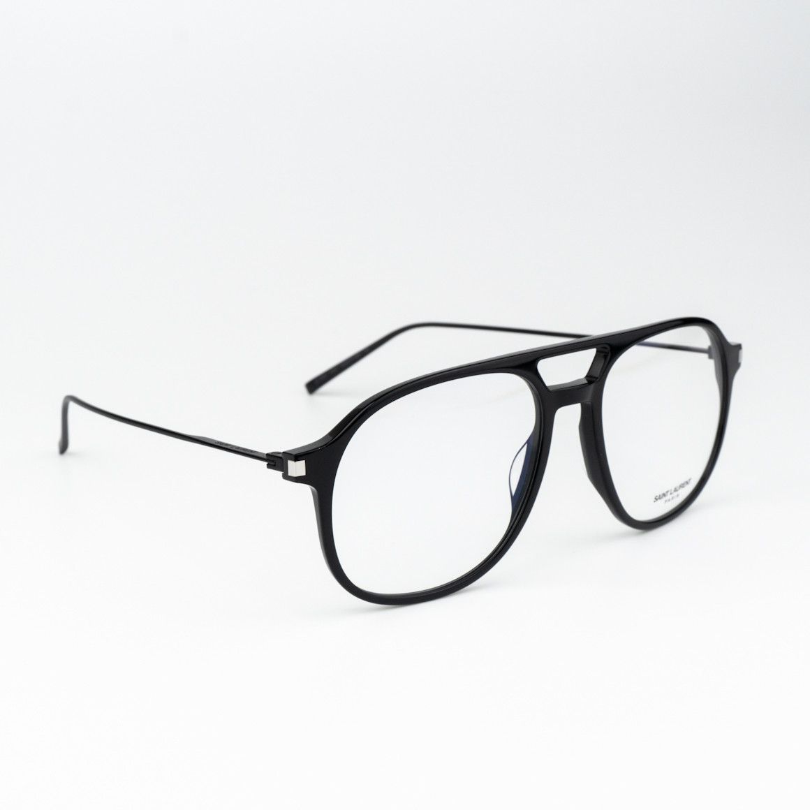Saint Laurent Paris NEW Saint Laurent SL626 001 Black Aviator Unisex Eyeglasses Size ONE SIZE - 3 Thumbnail