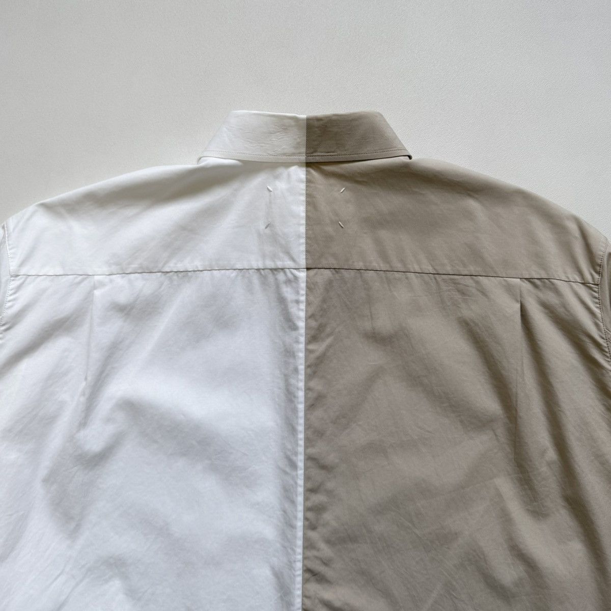 Maison Margiela A/W 17 Sample Split Colour Spray Paint Print Shirt Size US XL / EU 56 / 4 - 13 Thumbnail