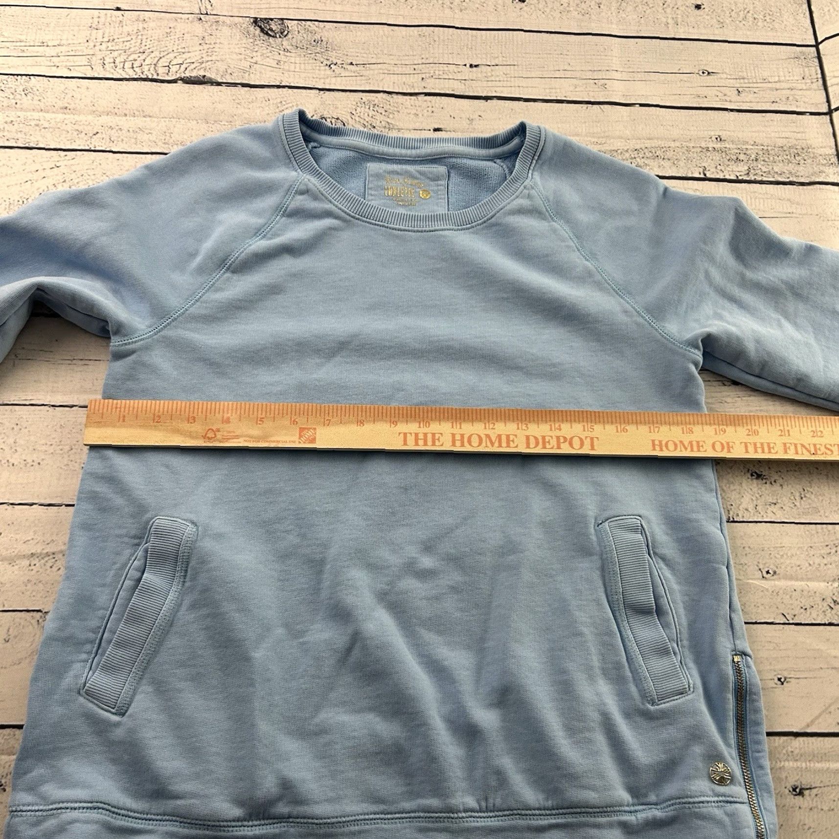 Lilly Pulitzer Lilly Pulitzer Luxletic Side Zip Pullover Sweatshirt Women's M Blue Crew Neck Zip Pullover Sweatshirt Womens Blue Luxletic Side Zip Pullover Size M / US 6-8 / IT 42-44 - 4 Thumbnail