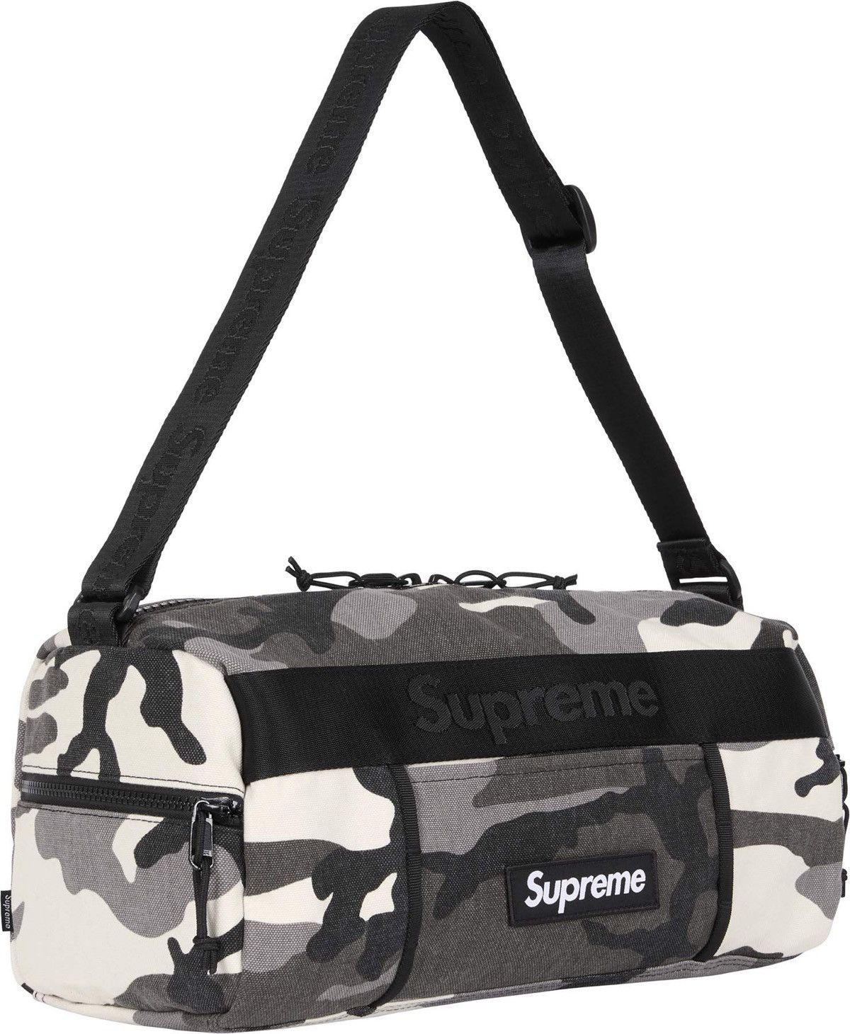 Supreme Duffle Bag Ss21 Red Camo Supreme Utility Bag In Snow Camo