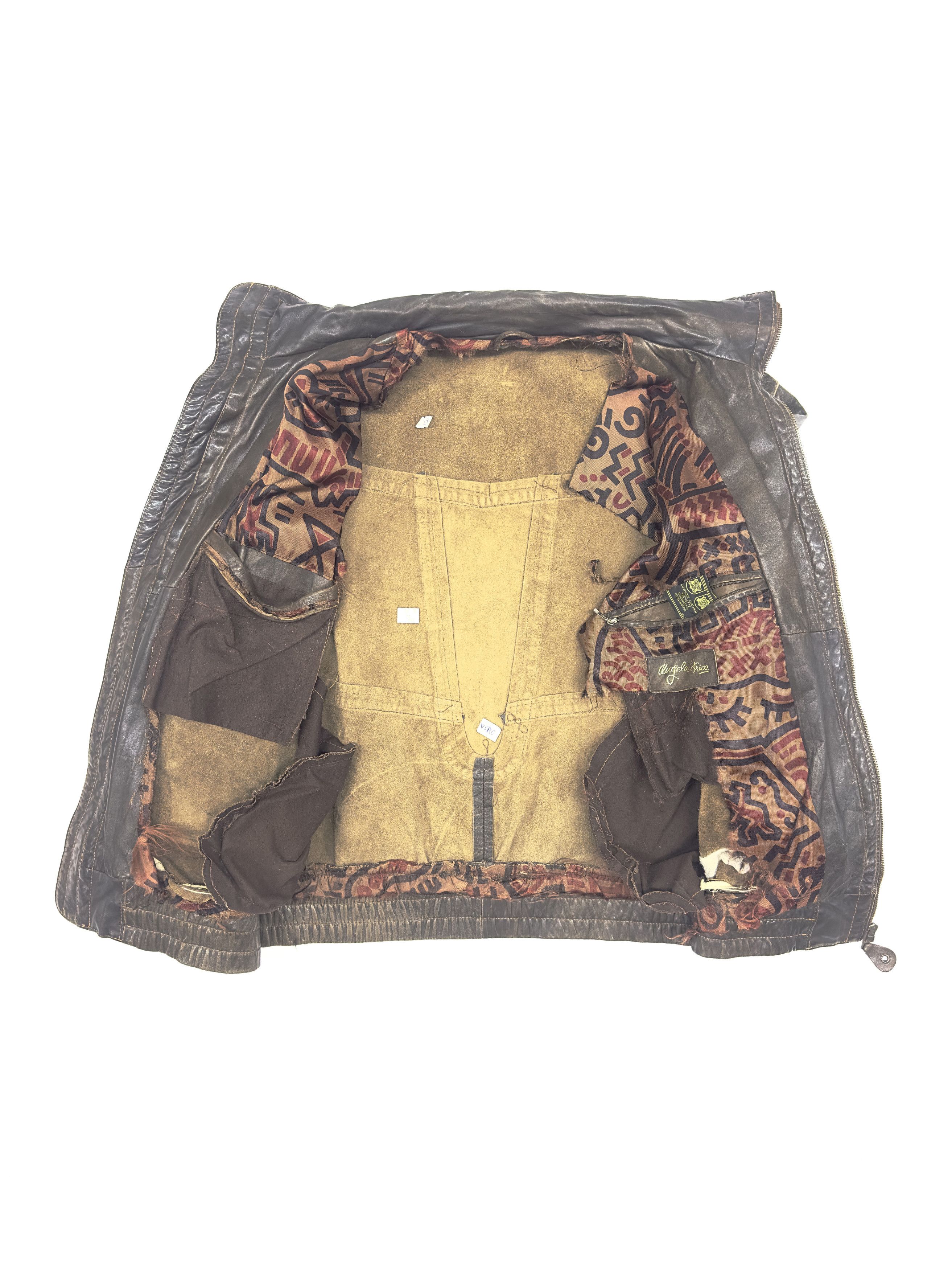 Angelo Litrico Angelo Litrico Vintage Leather Asymmetrical Jacket Size US L / EU 52-54 / 3 - 6 Thumbnail