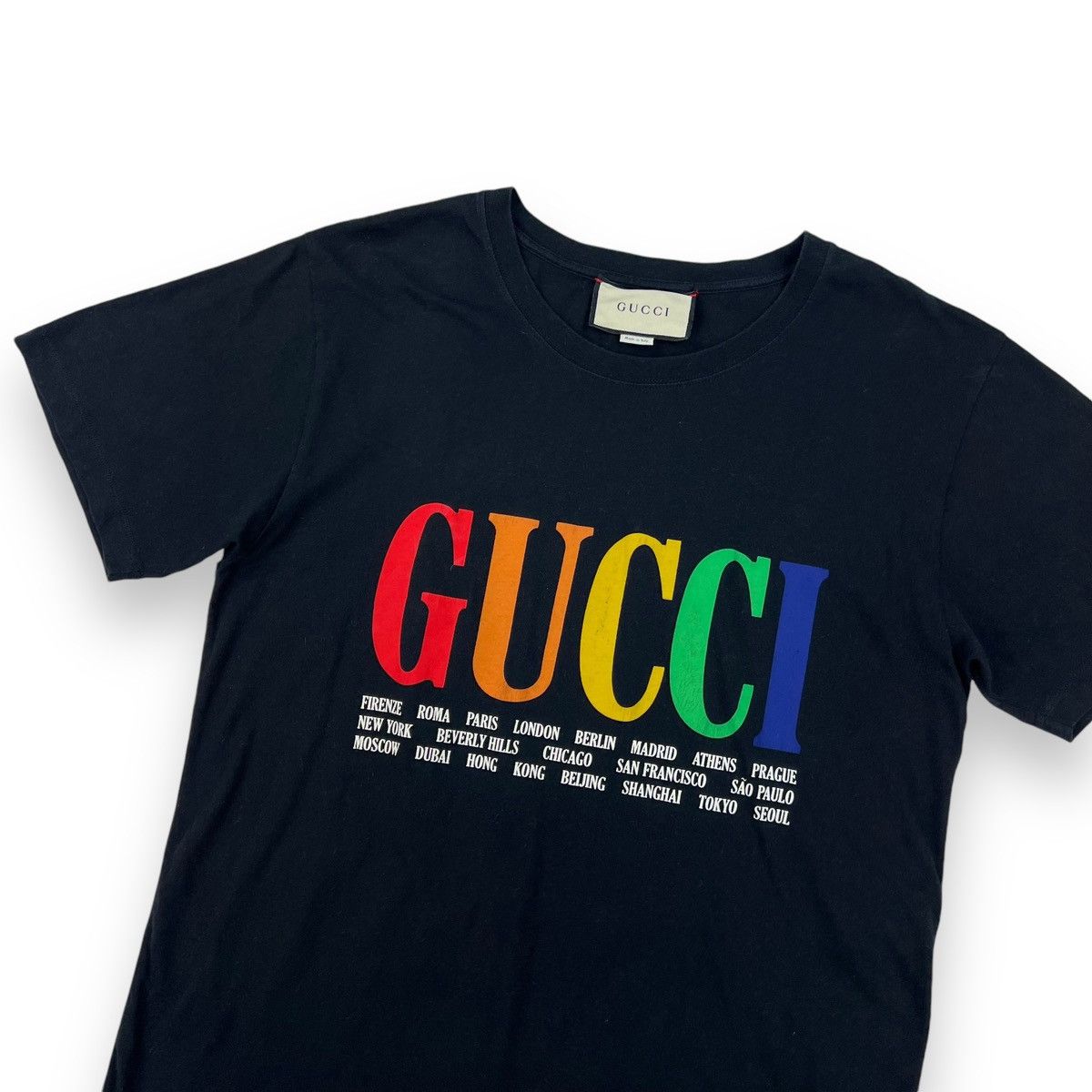 Gucci Gucci Cities Black T Shirt Size US S / EU 44-46 / 1 - 1 Thumbnail