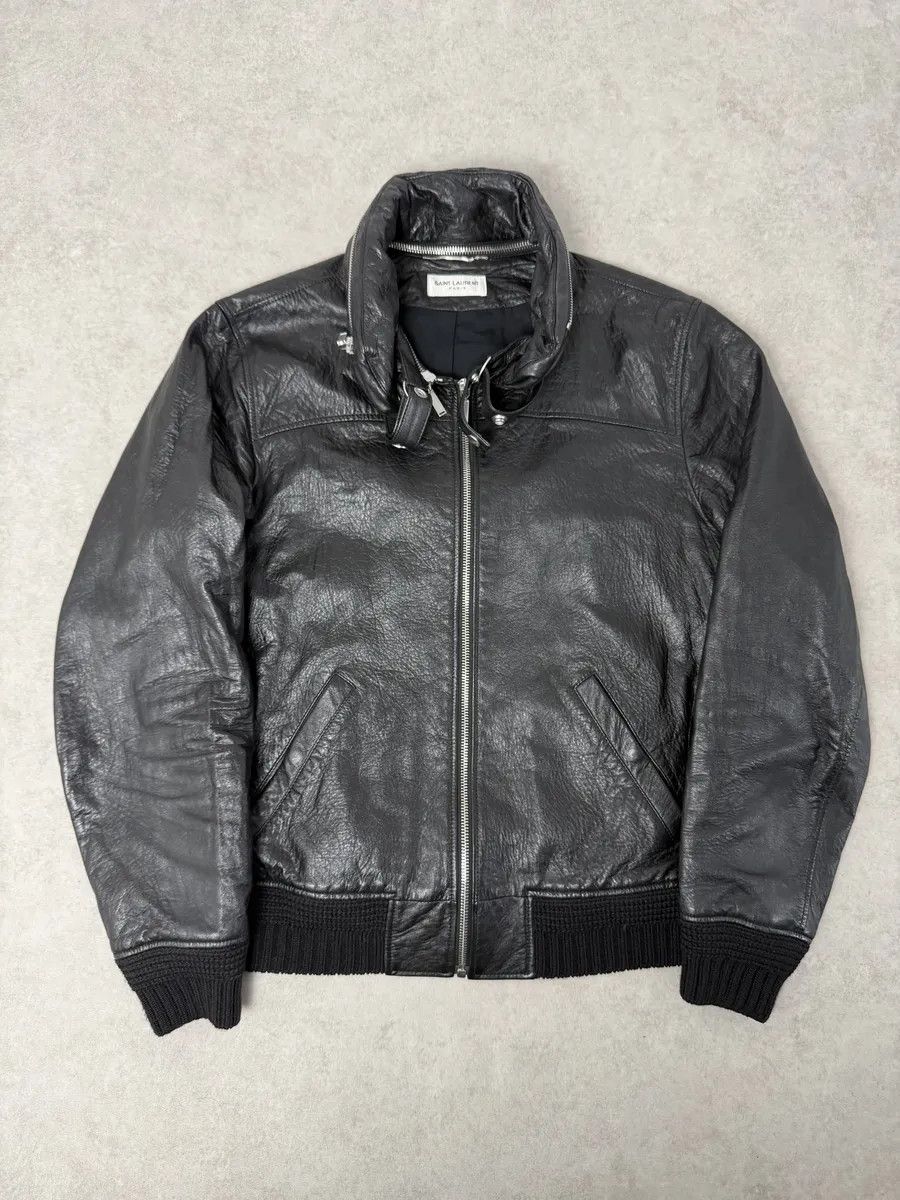 Saint Laurent Paris AW2017 Saint Laurent Black Premium Leather Jacket Size US M / EU 48-50 / 2 - 1 Thumbnail
