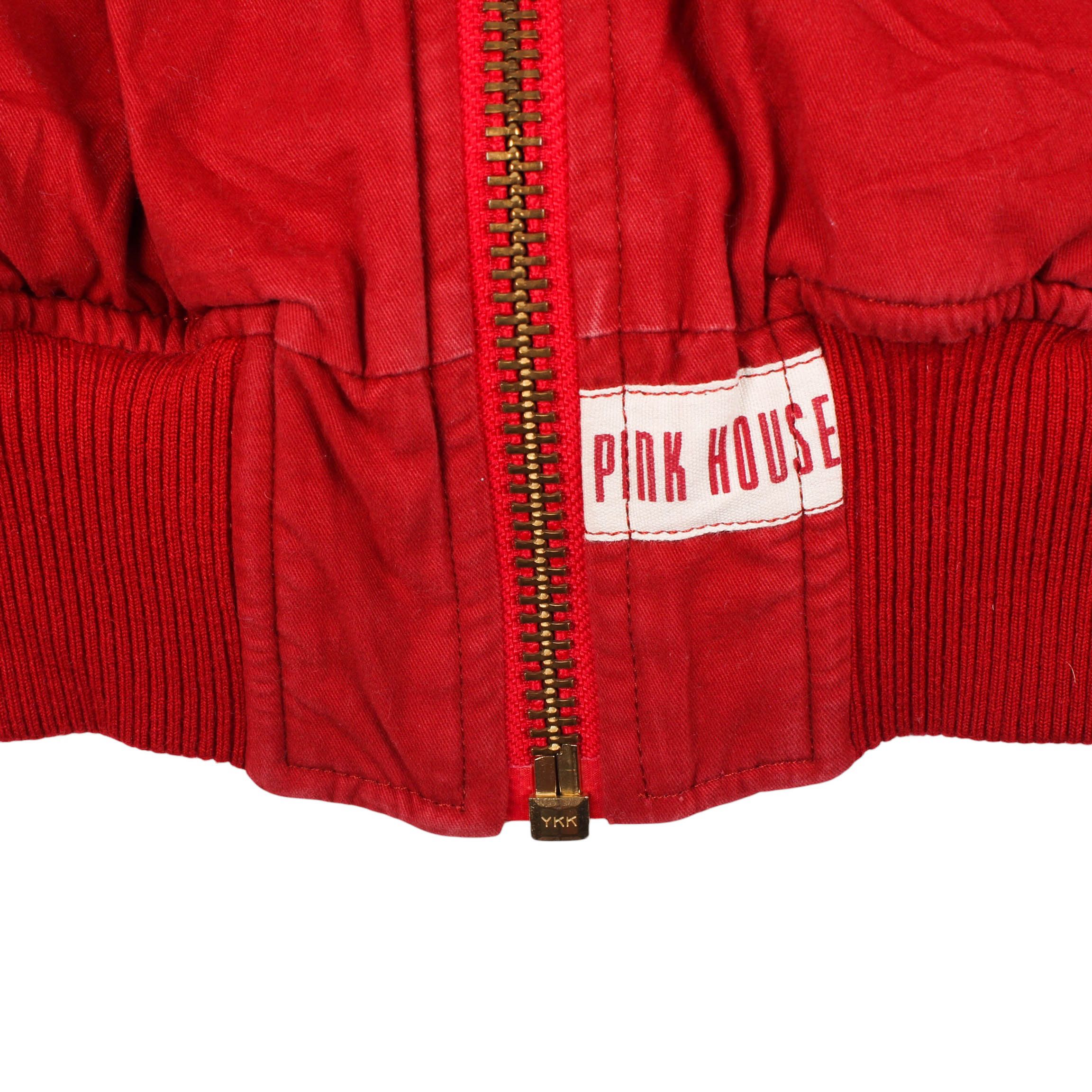 Pink House Pink House Bomber Jacket Red Japanese Designer Size M / US 6-8 / IT 42-44 - 3 Thumbnail