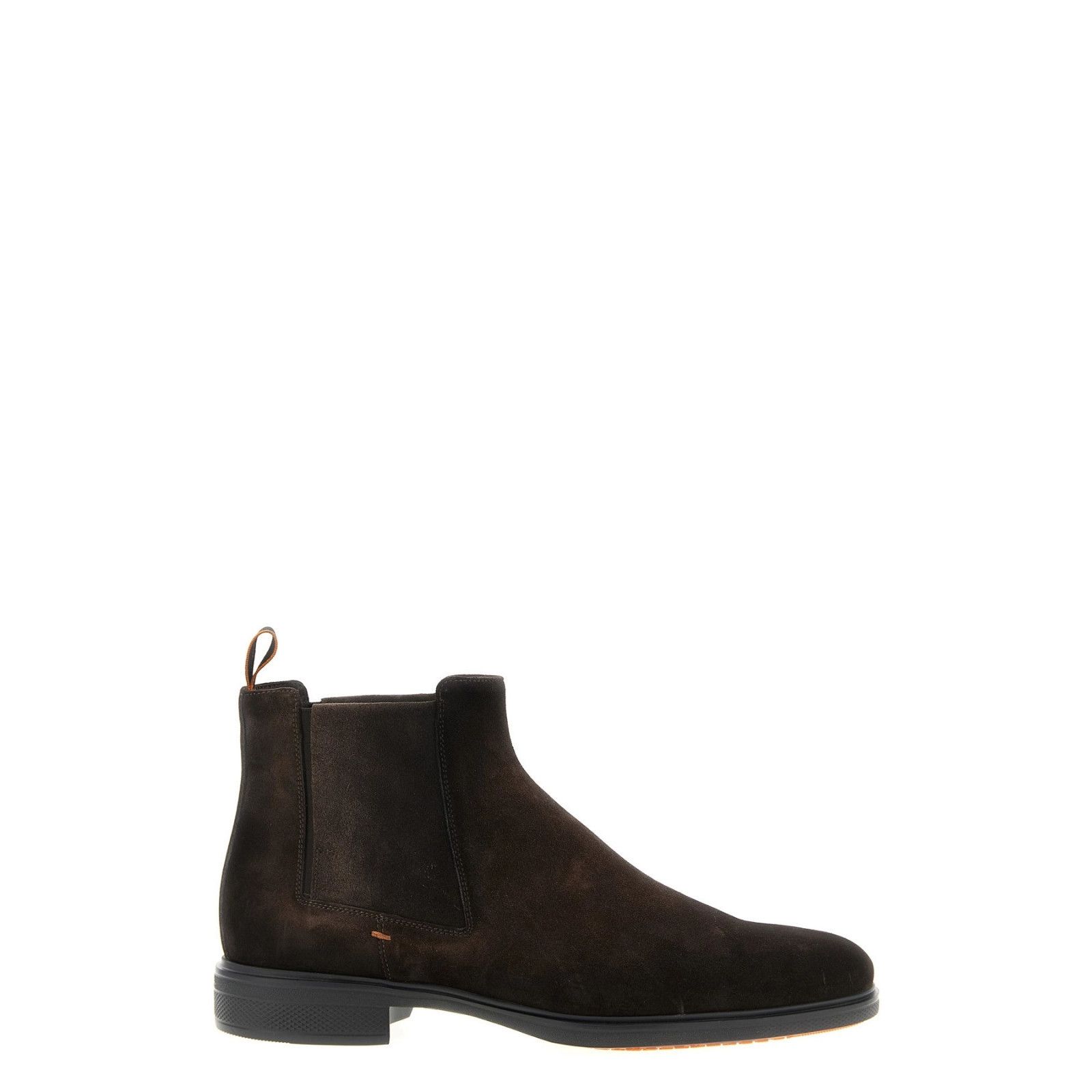 SANTONI Easy Brown Suede Ankle Boots New & Authentic (Men's
