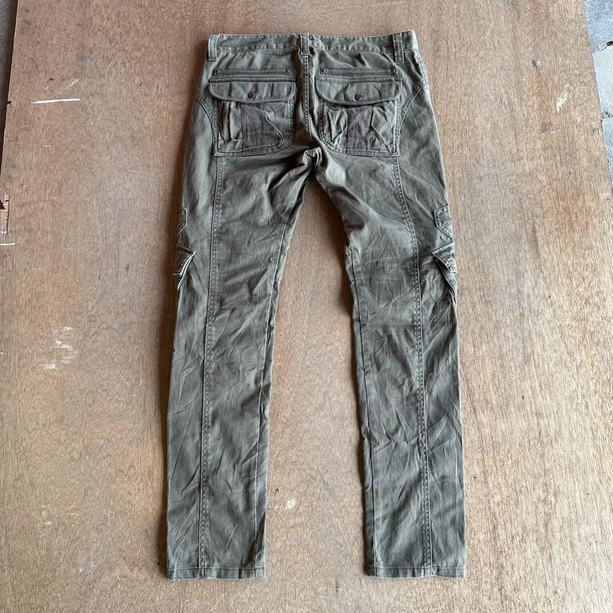 Japanese Brand SICKSS🔥W33 L31 TWENTY WORK TACTICAL CURVE BANANA LEGS CARGO Size US 33 - 14 Thumbnail