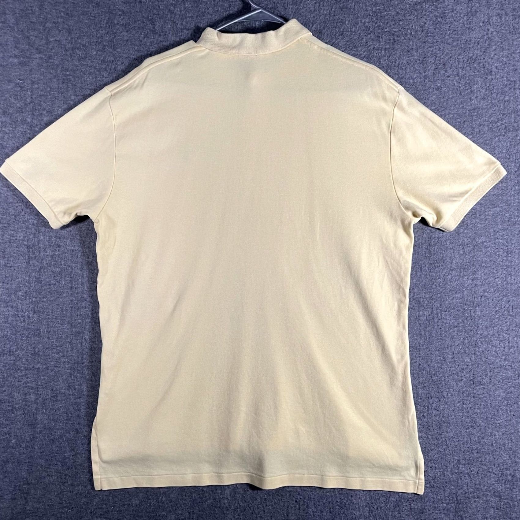 Polo Ralph Lauren Polo by Ralph Lauren Polo Shirt Mens Large Yellow Short Sleeve Cotton Pony Logo Button V-neck? Size US L / EU 52-54 / 3 - 3 Thumbnail