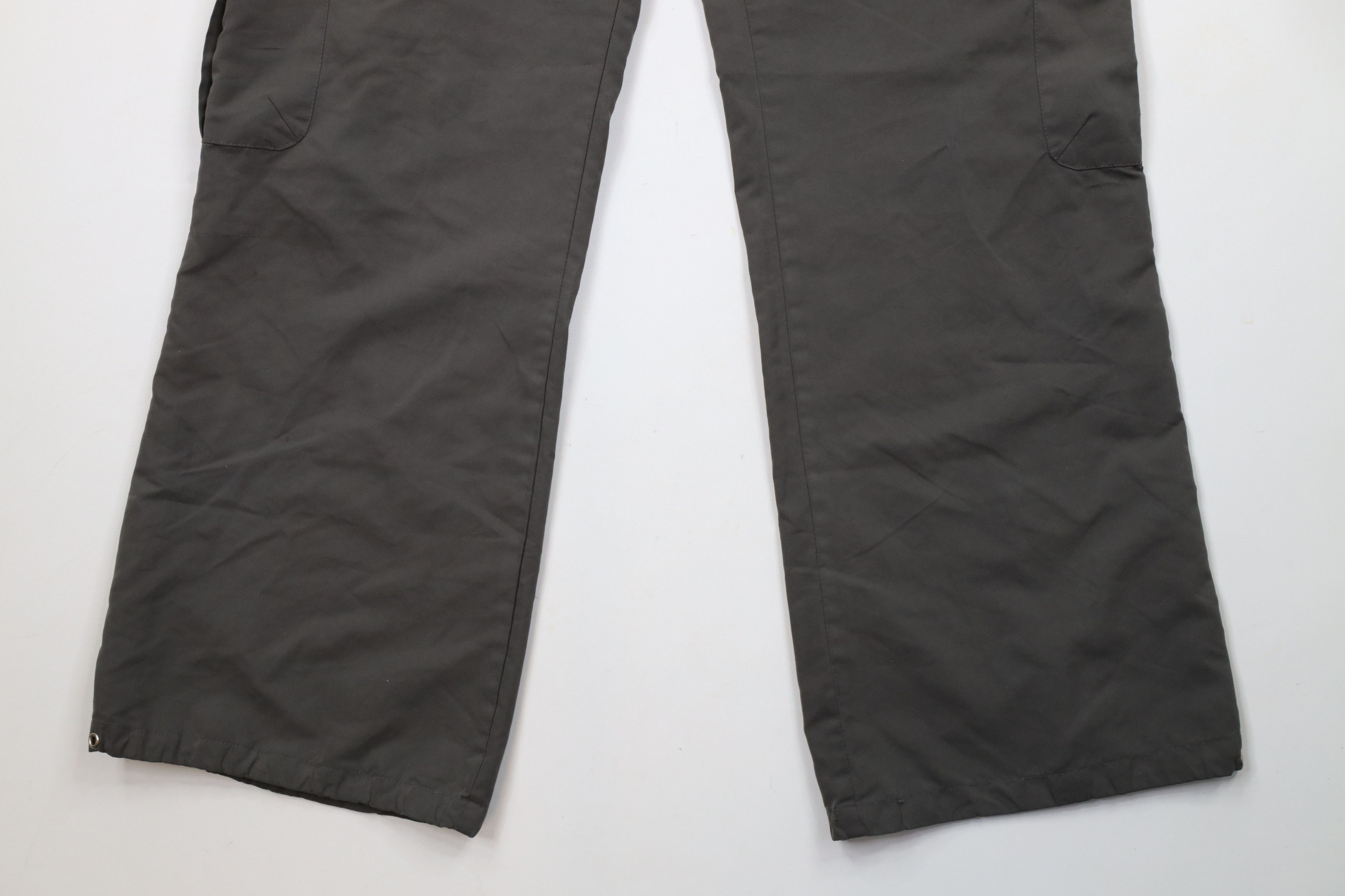 Vintage Vintage 90s Y2K Baggy Wide Leg Cargo Pants Polyester Gray Size 32" / US 10 / IT 46 - 4 Thumbnail