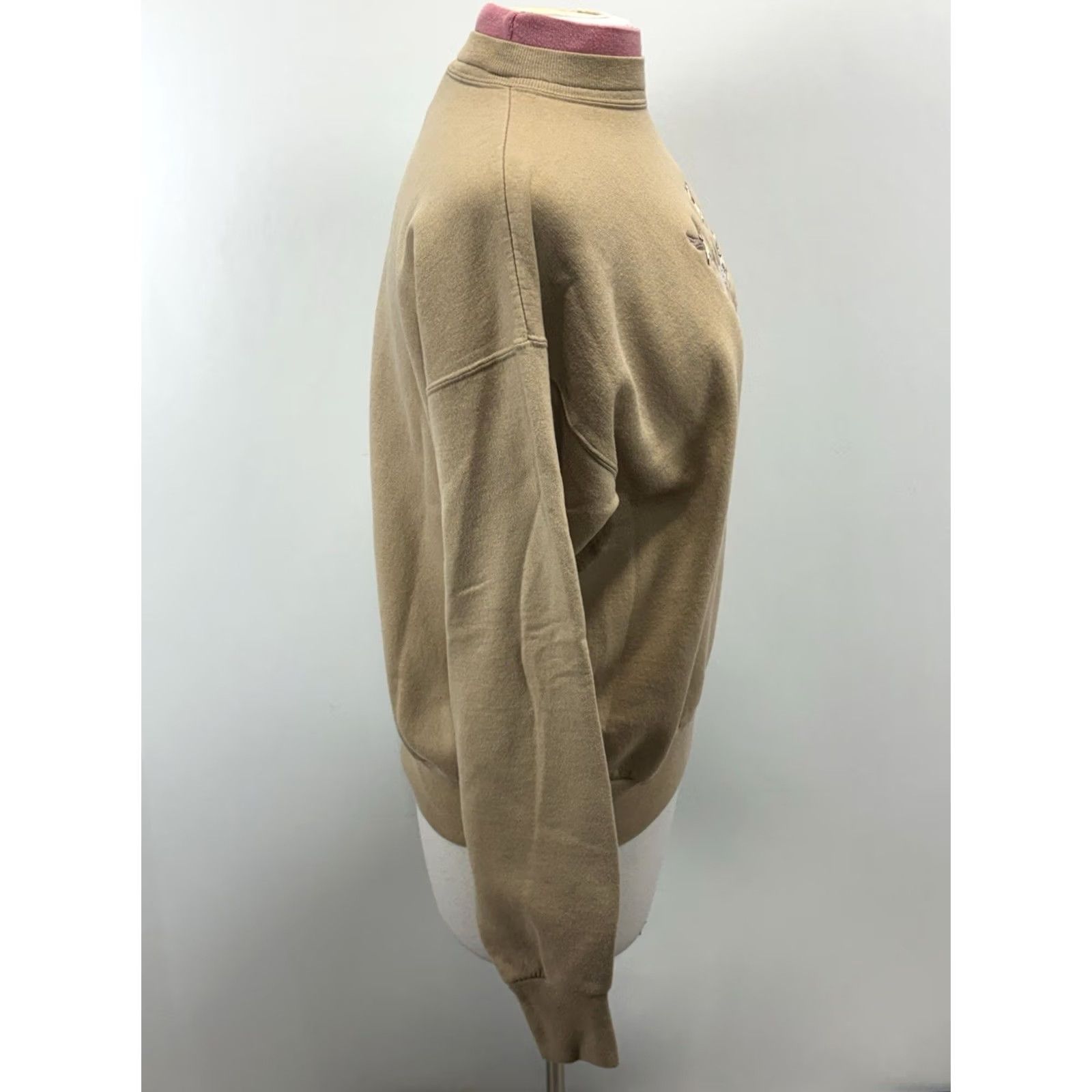 Vintage VINTAGE Morning Sun Sweatshirt Women’s L Beige Embroidered Birds Cottage Core Grandma Pullover Long Sleeve Crew Neck Fabric Cotton Blend Polyester Size L / US 10 / IT 46 - 4 Thumbnail