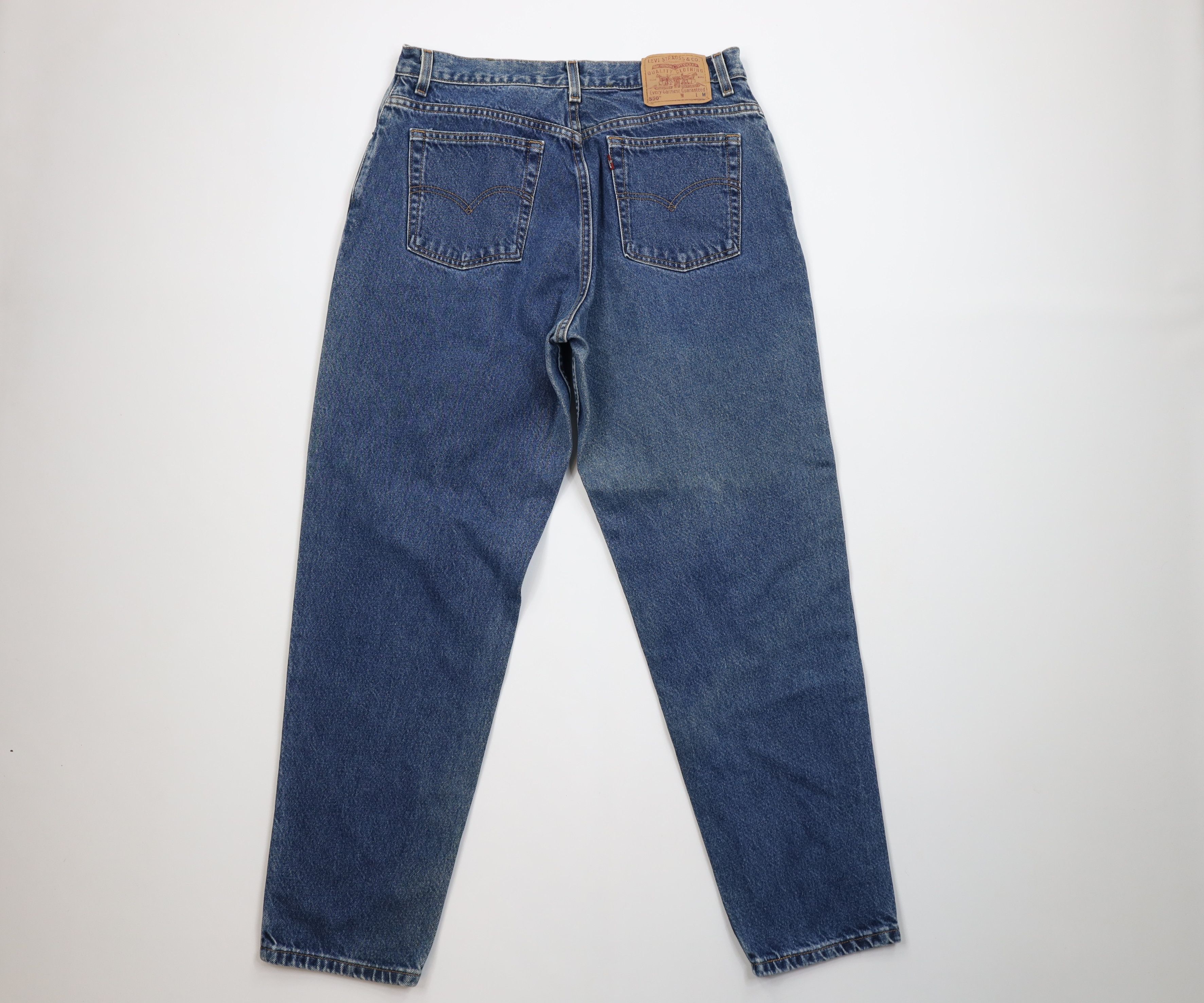 Levi's Vintage Y2K 2001 Levis 550 Relaxed Fit Tapered Leg Jeans USA Size 38" / US 16 / IT 52 - 10 Thumbnail